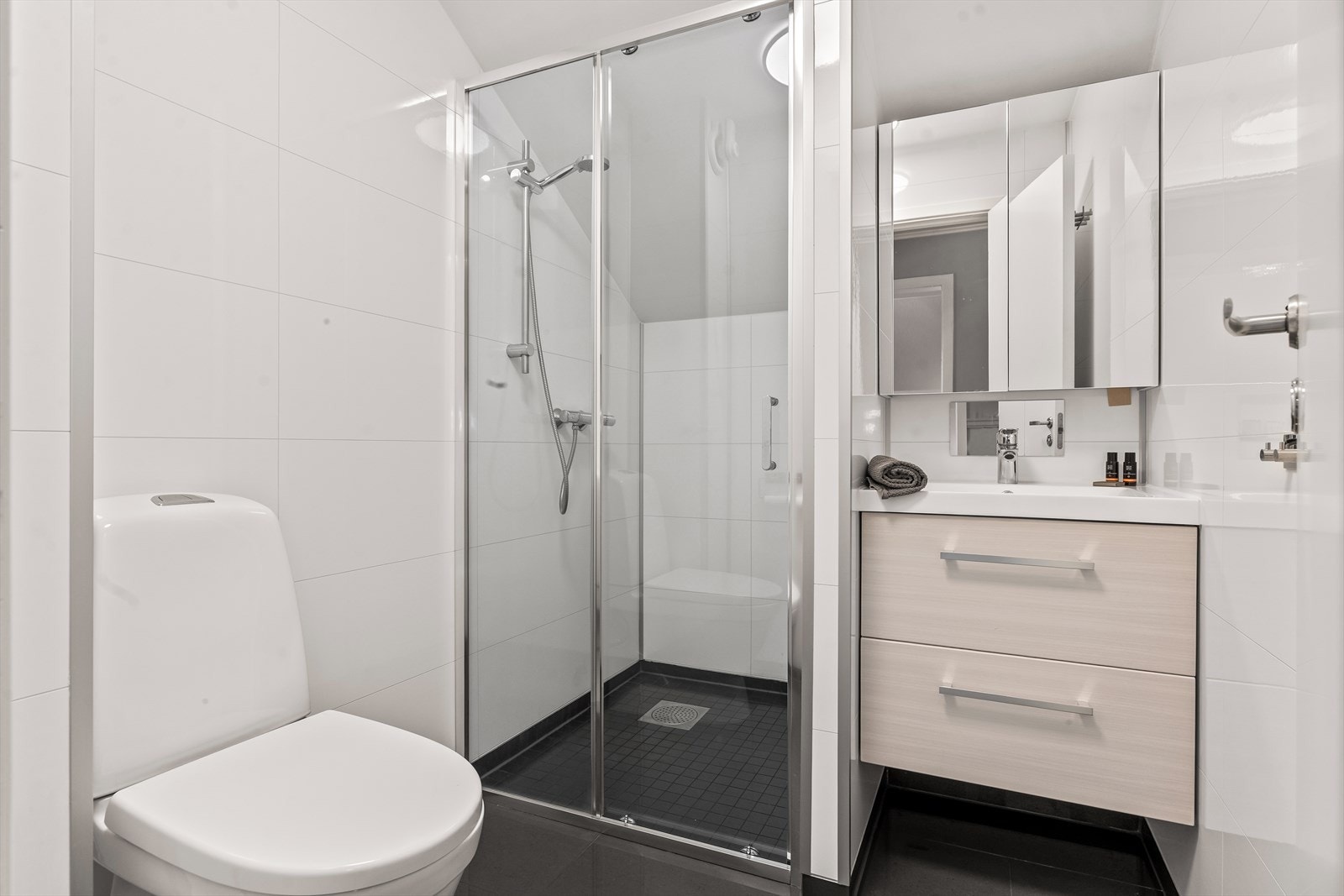 Også badet i andre etasje ble pusset opp i 2020. Galleribilde