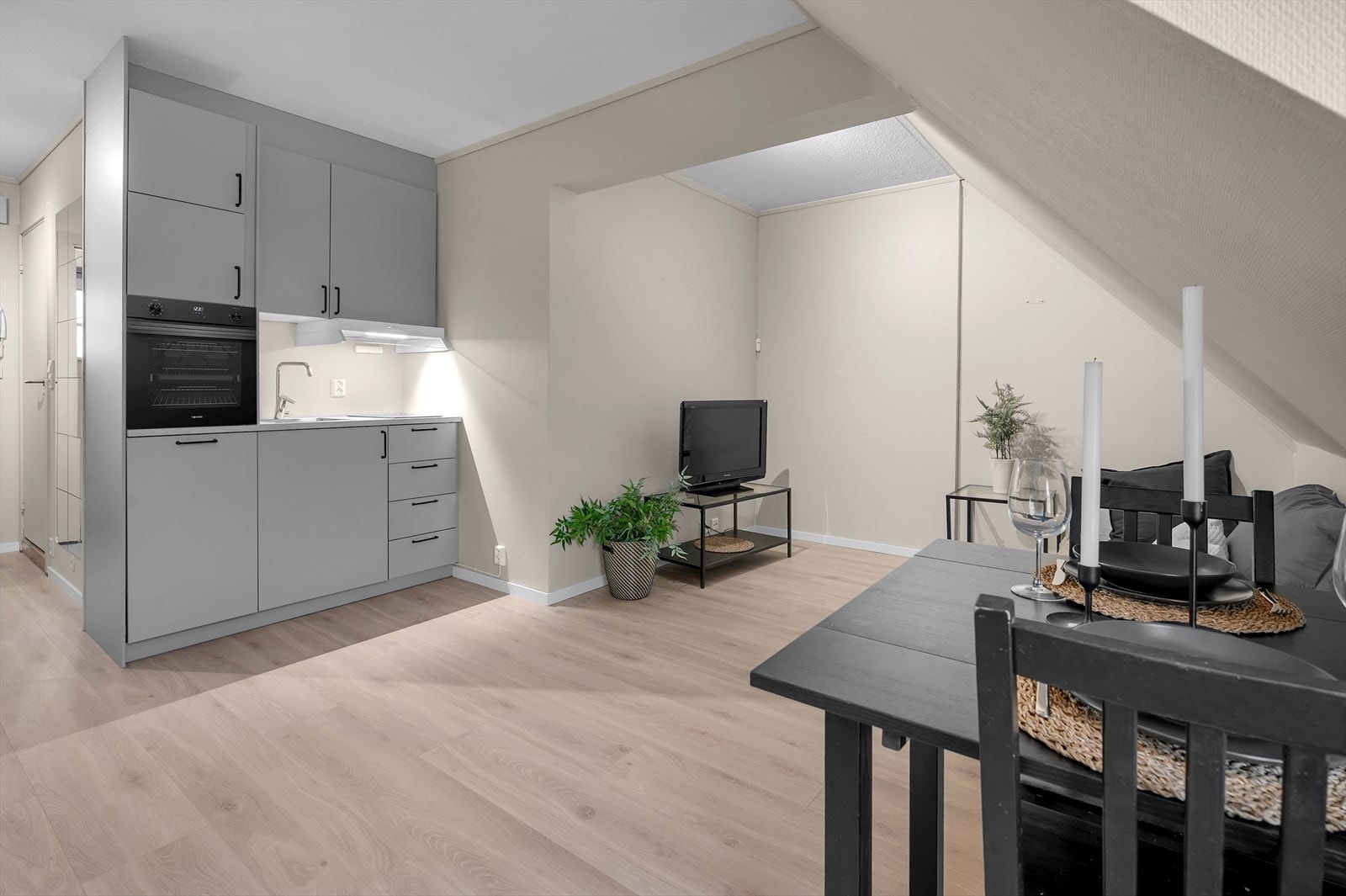 Stue/kjøkken (stekeovn er ikke lik som på bildet) Galleribilde