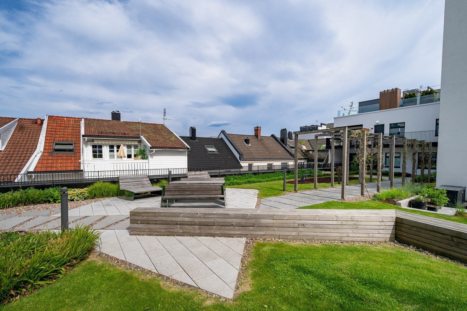 Privat bilde fra selger. Viser uteområde på sommerstid. Galleribilde