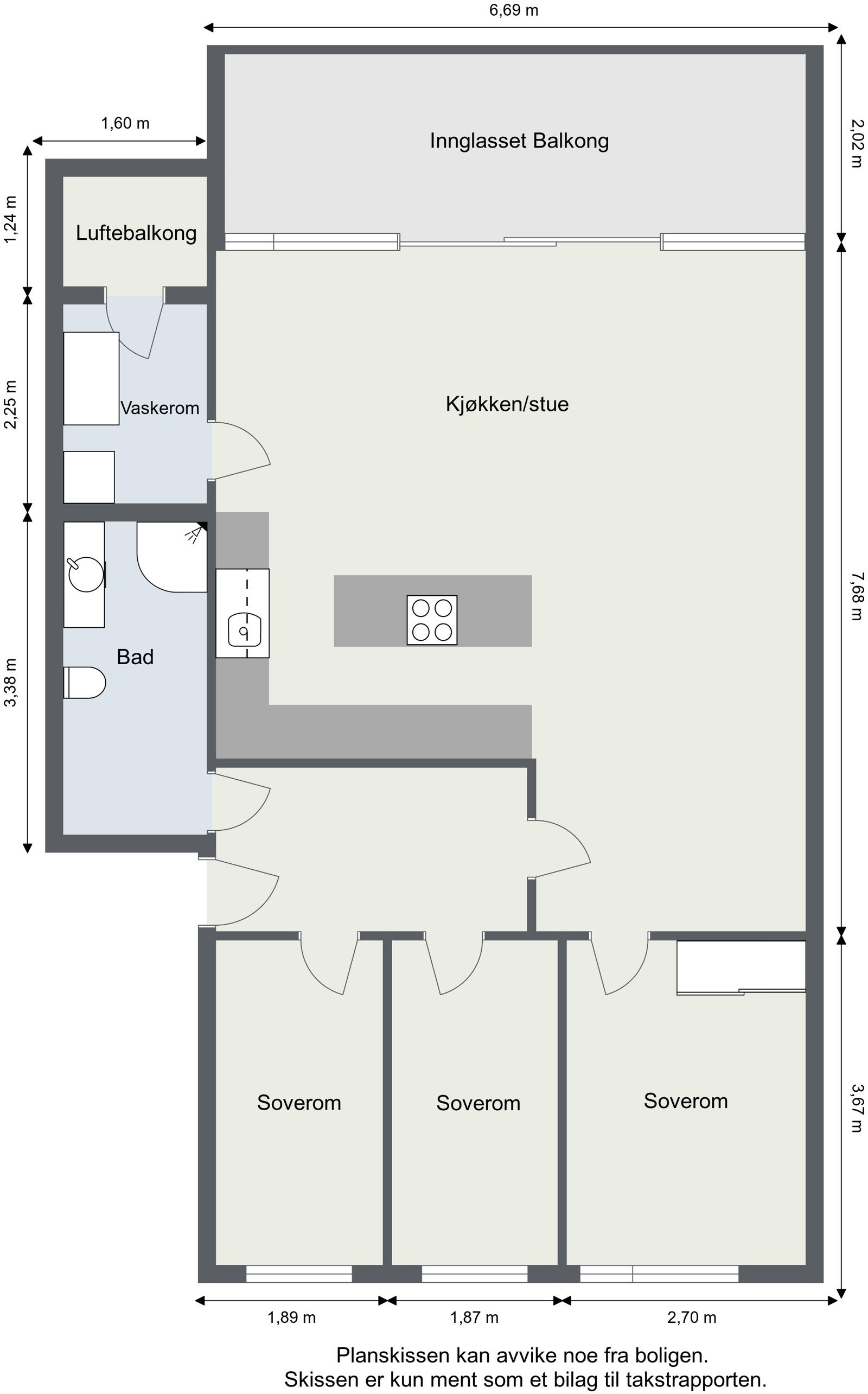 Alternativ plantegning Galleribilde