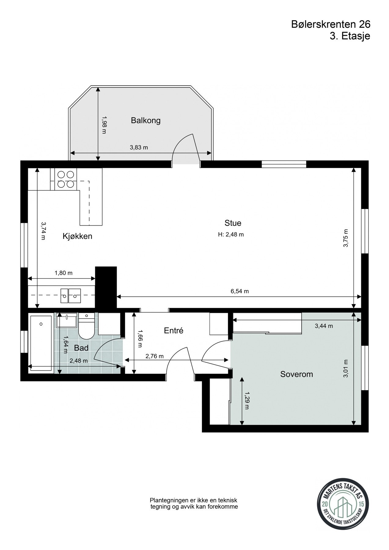 Plantegning - 4. etasje Galleribilde