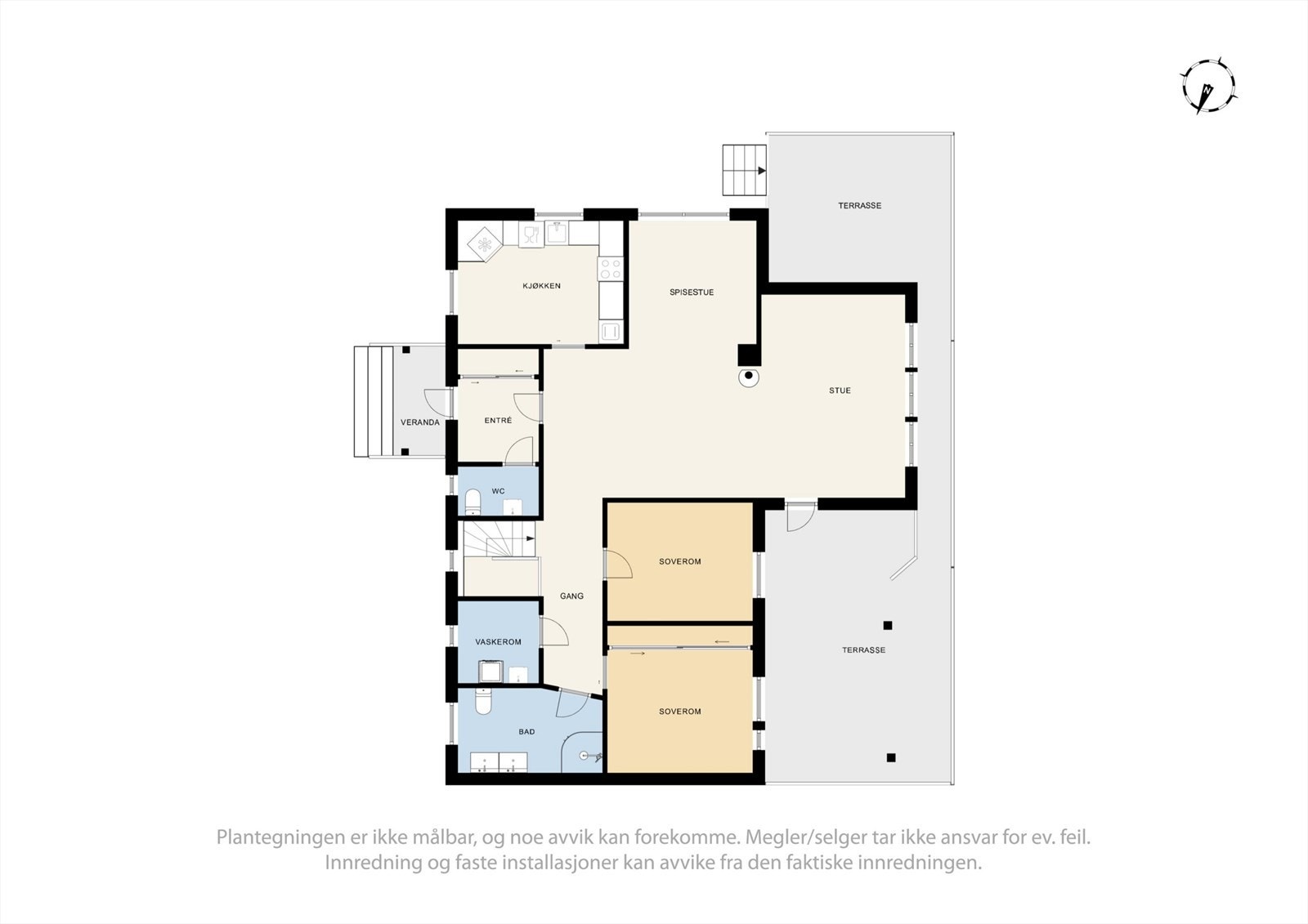 Plantegning 1. etasje Galleribilde