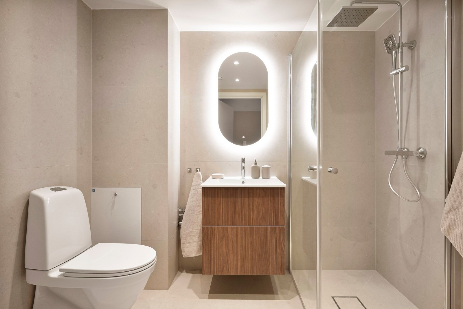 Nydelig baderom som er oppgradert fra 2025/2026. Galleribilde