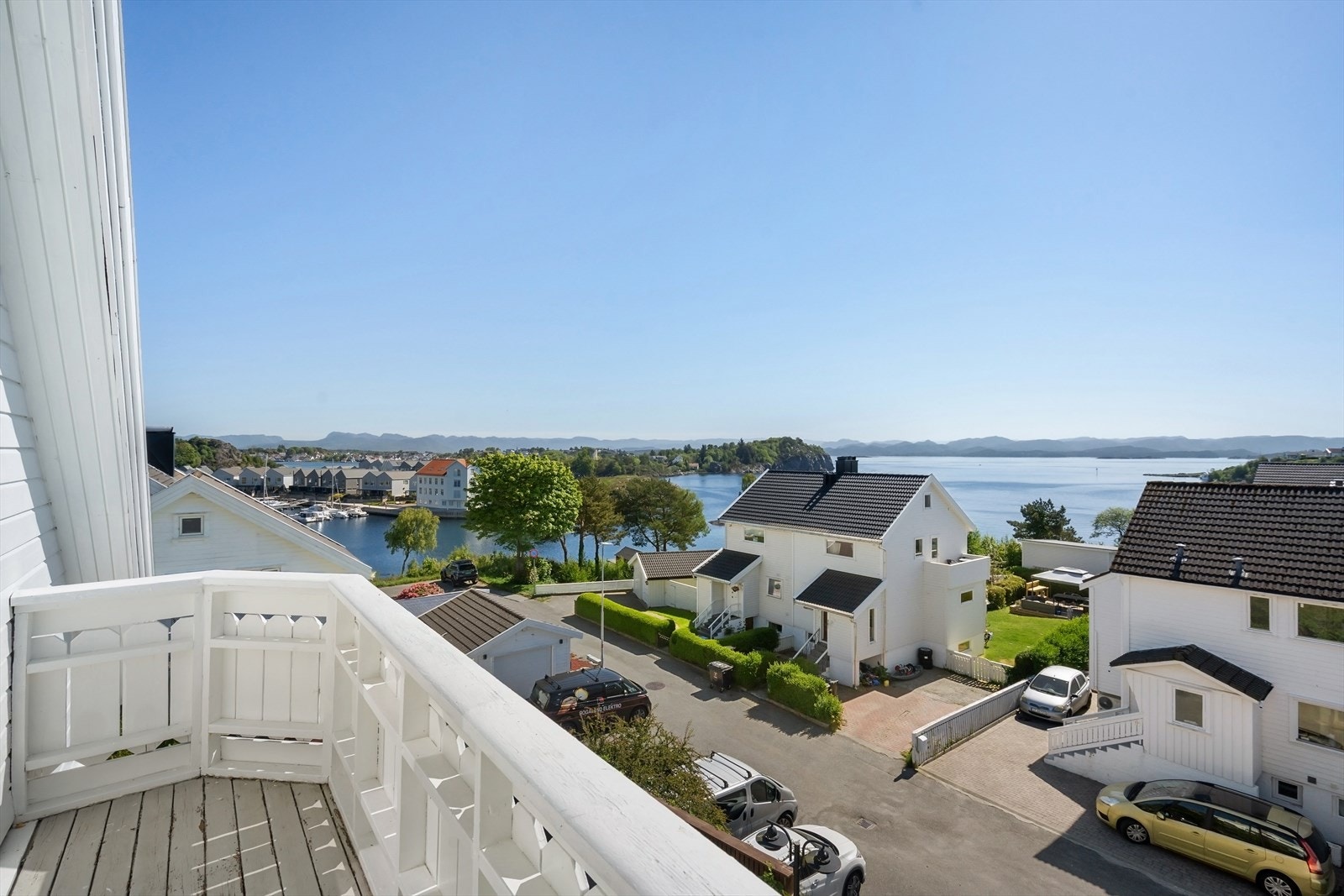 Fantastisk utsikt fra balkongen Galleribilde