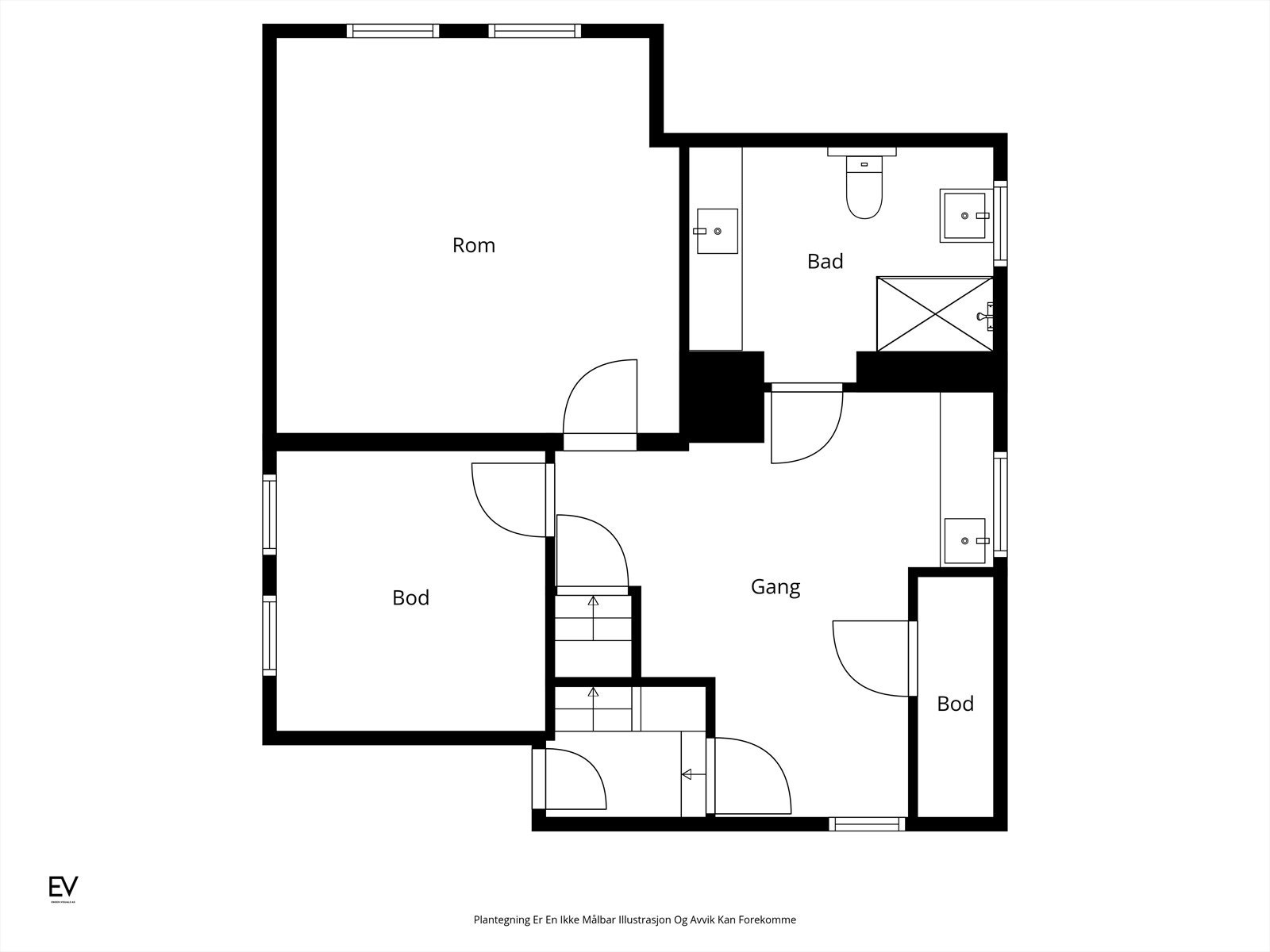 Plantegning kjeller Galleribilde