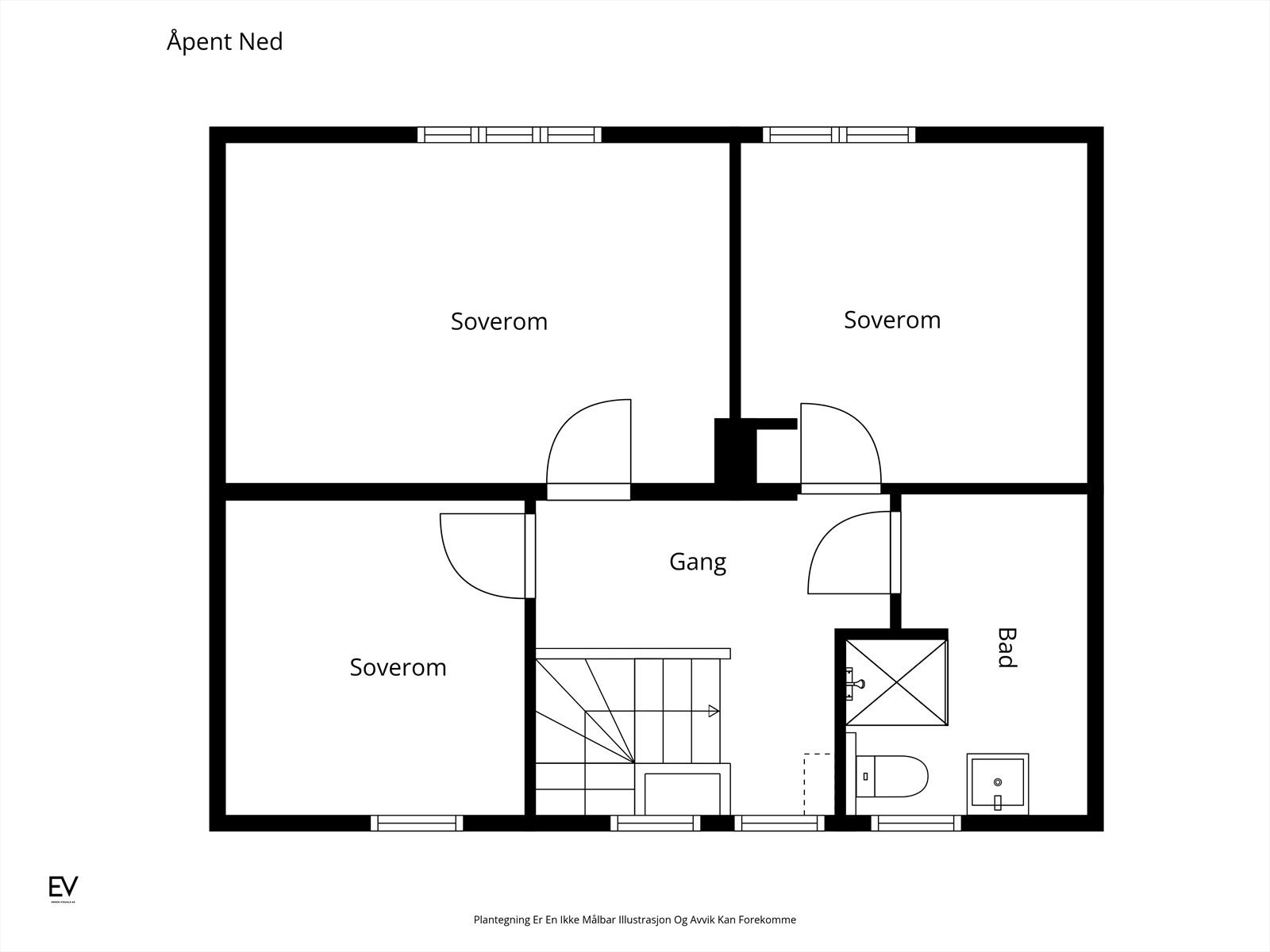 Plantegning andre etasje Galleribilde