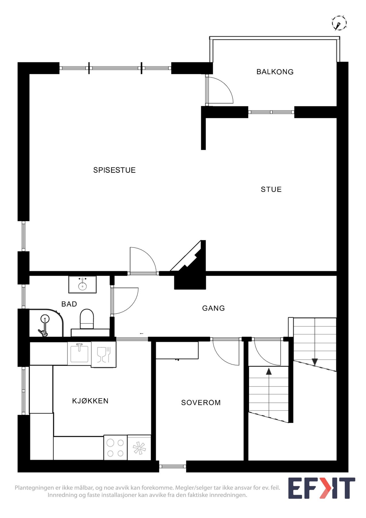 Plantegning 2.etasje Galleribilde