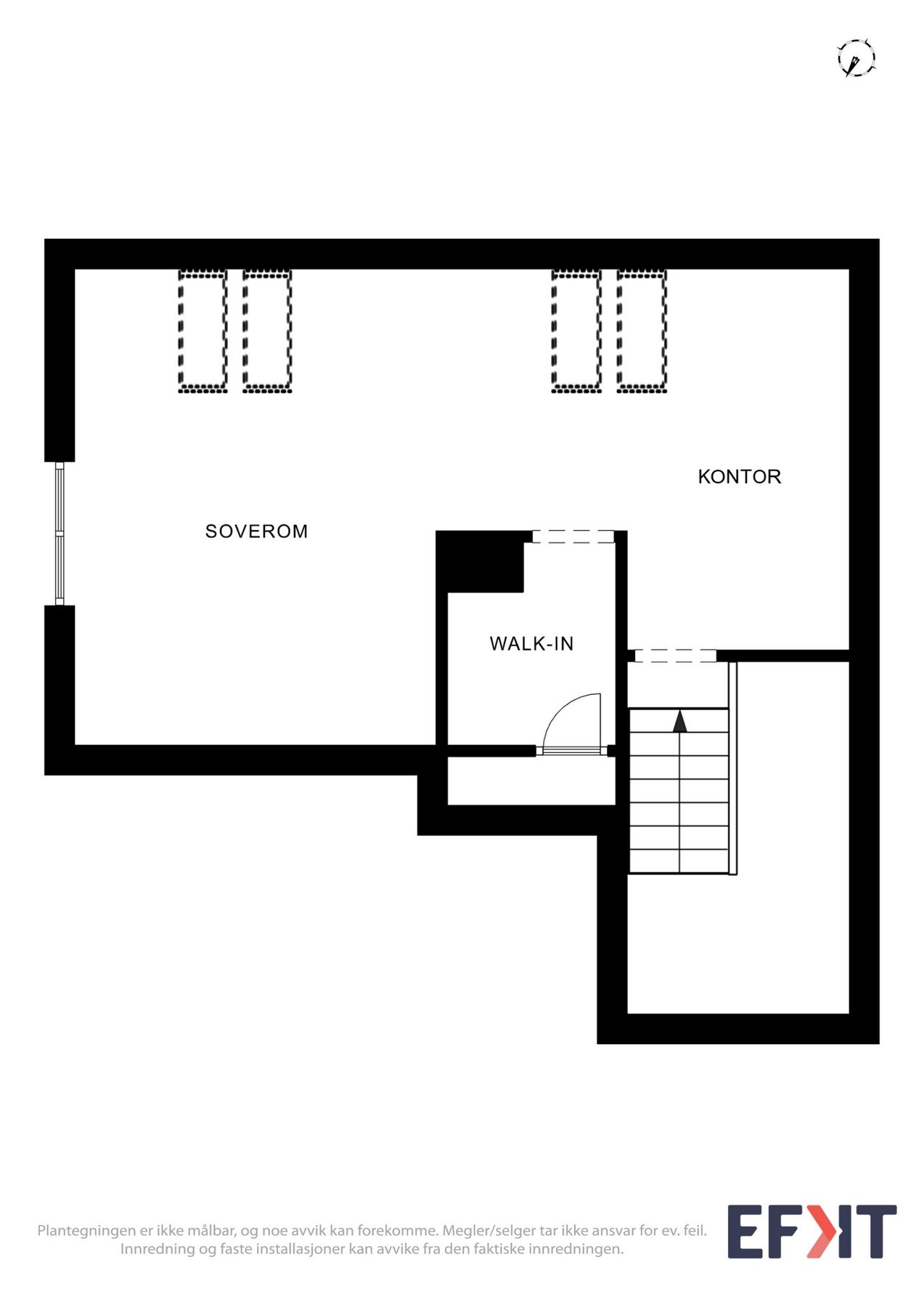 Plantegning loft Galleribilde
