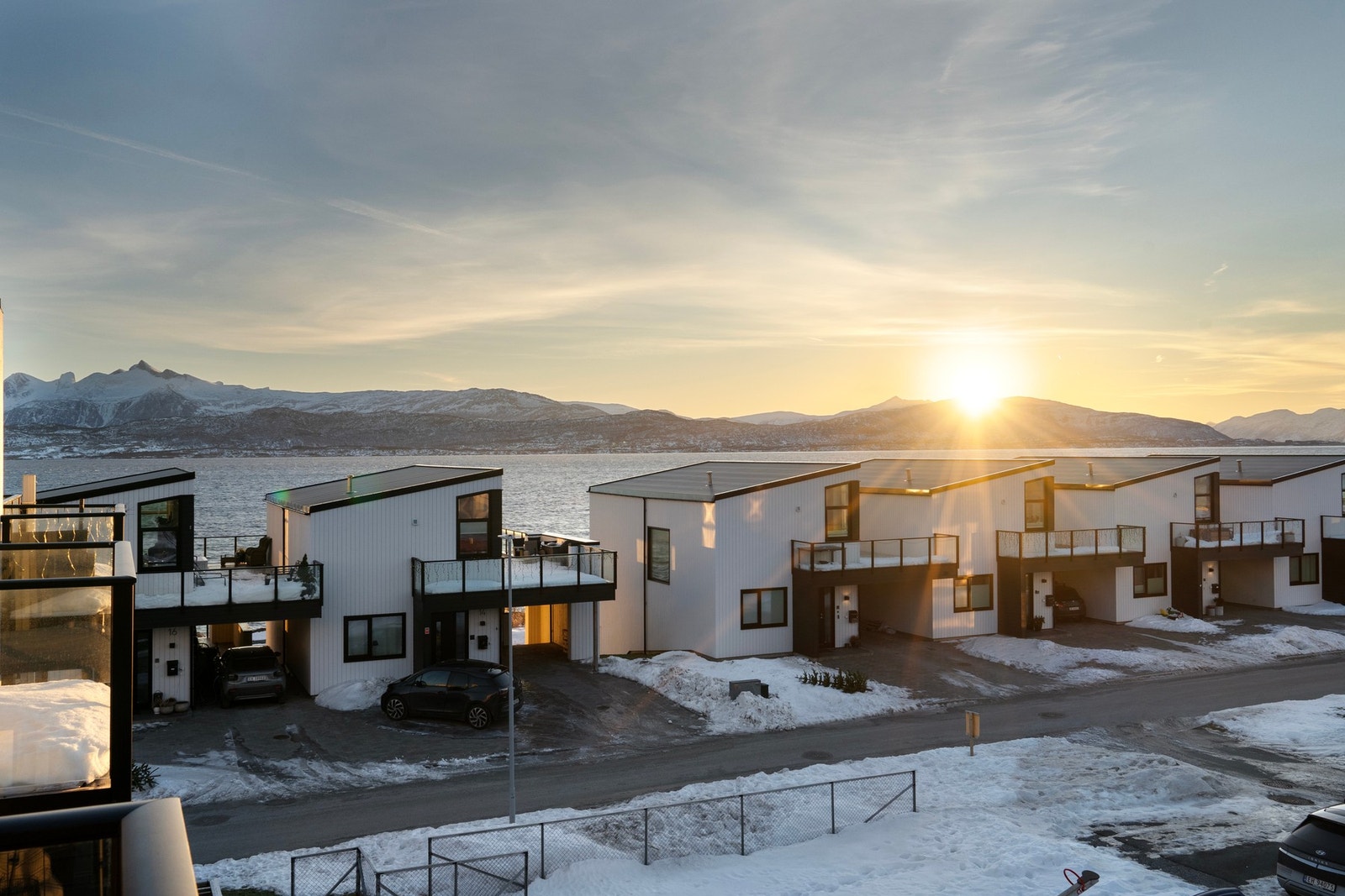 Praktfull utsikt fra altan Galleribilde