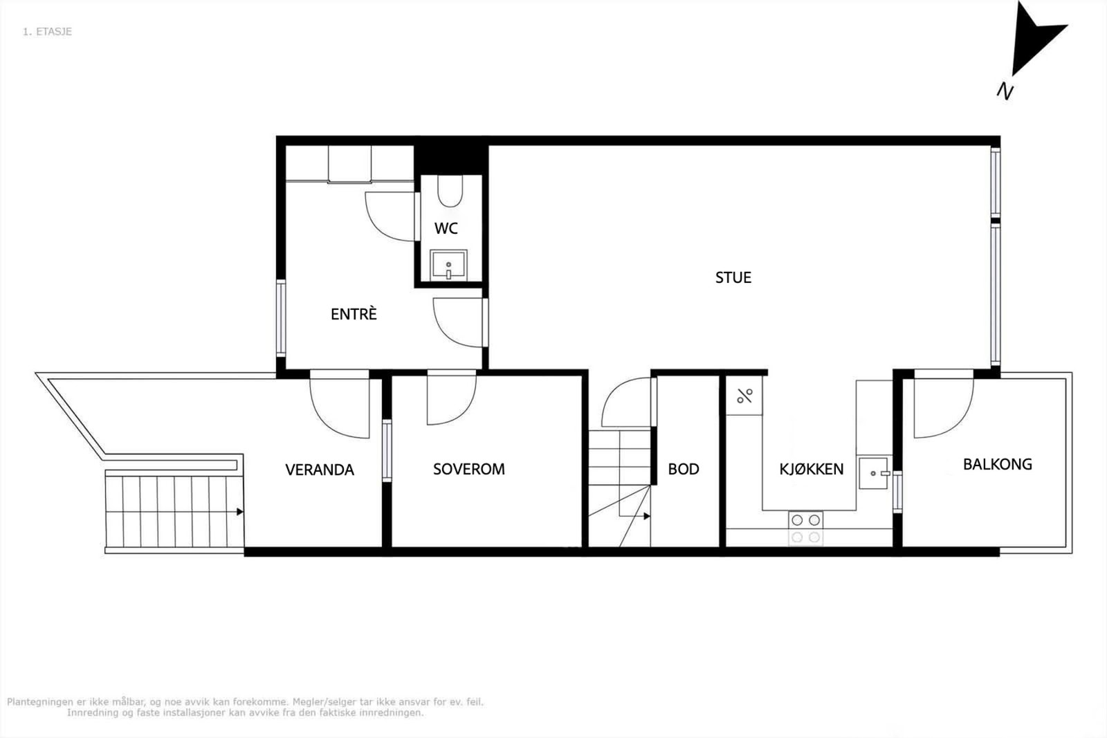 Plantegning andre etasje Galleribilde