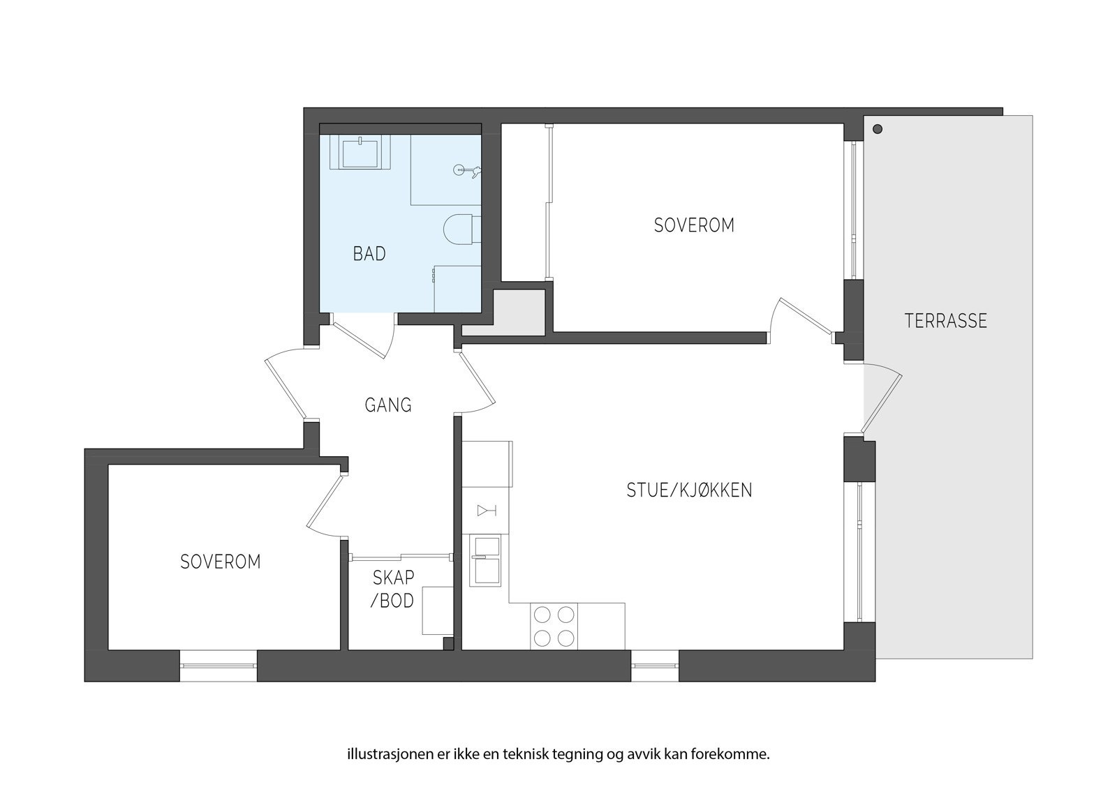 Plantegning Galleribilde