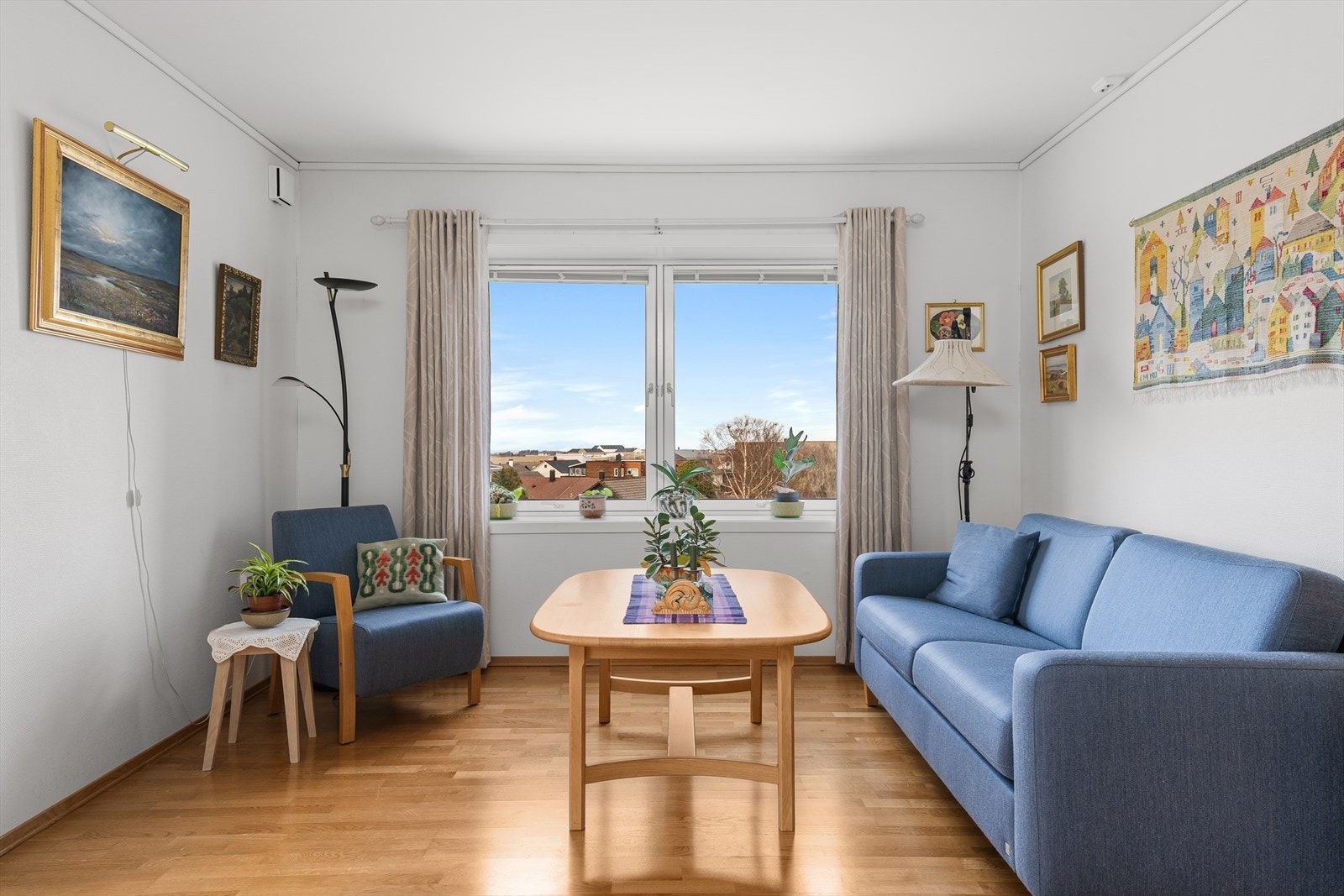 Planløsningen gir leiligheten naturlige soner. Galleribilde