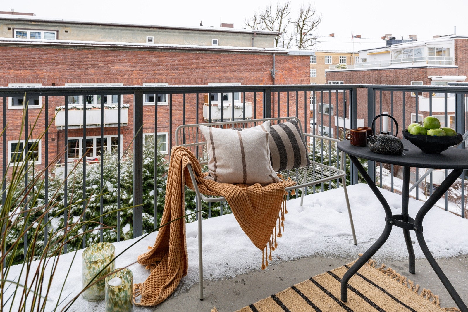 Den gode størrelse på ca. 5m² gjør at du får plass til sittegruppe etter eget ønske og behov. Galleribilde