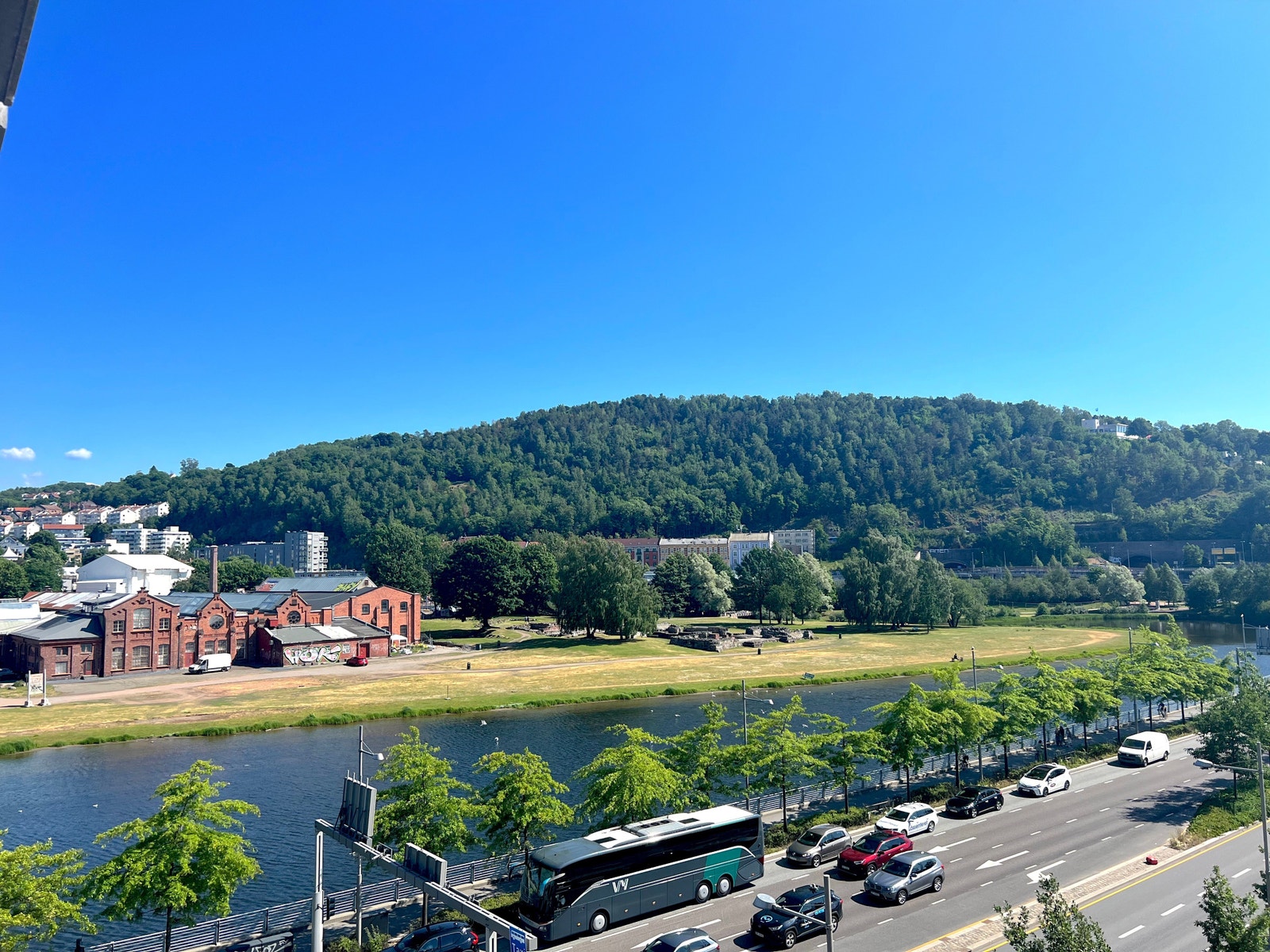 Utsikt fra balkong. Galleribilde