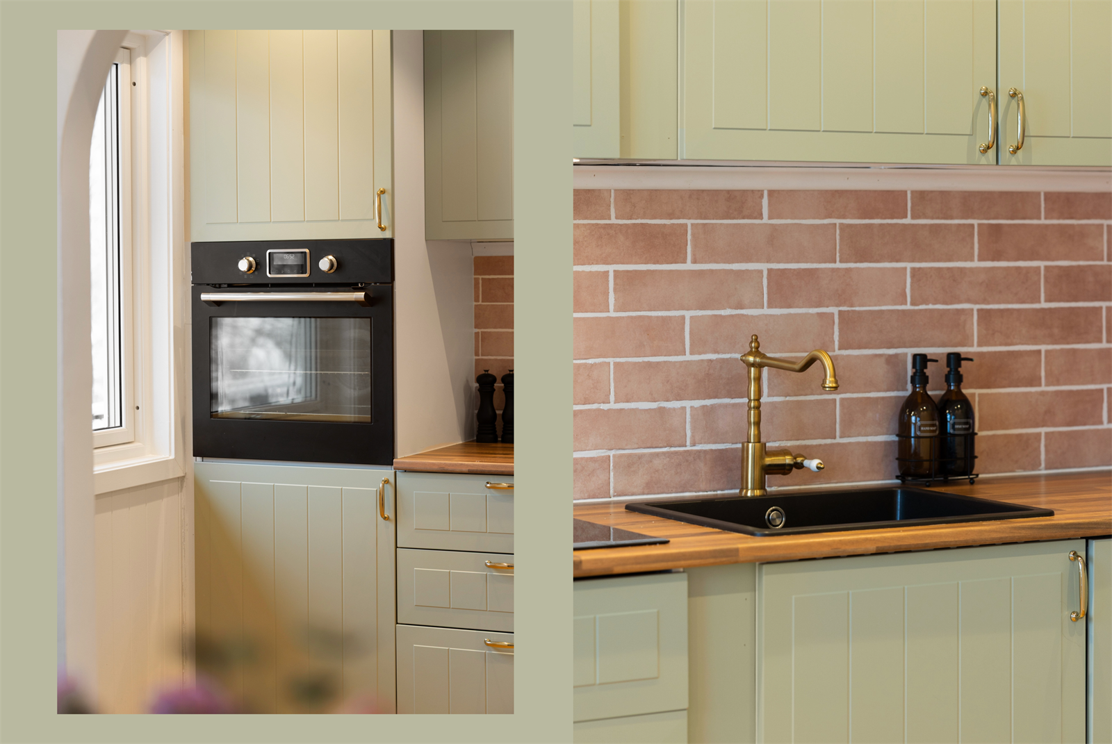 Detaljbilde som viser kvalitet og utførelse på kjøkkenet. Tidløst uttrykk som står seg over tid. Galleribilde