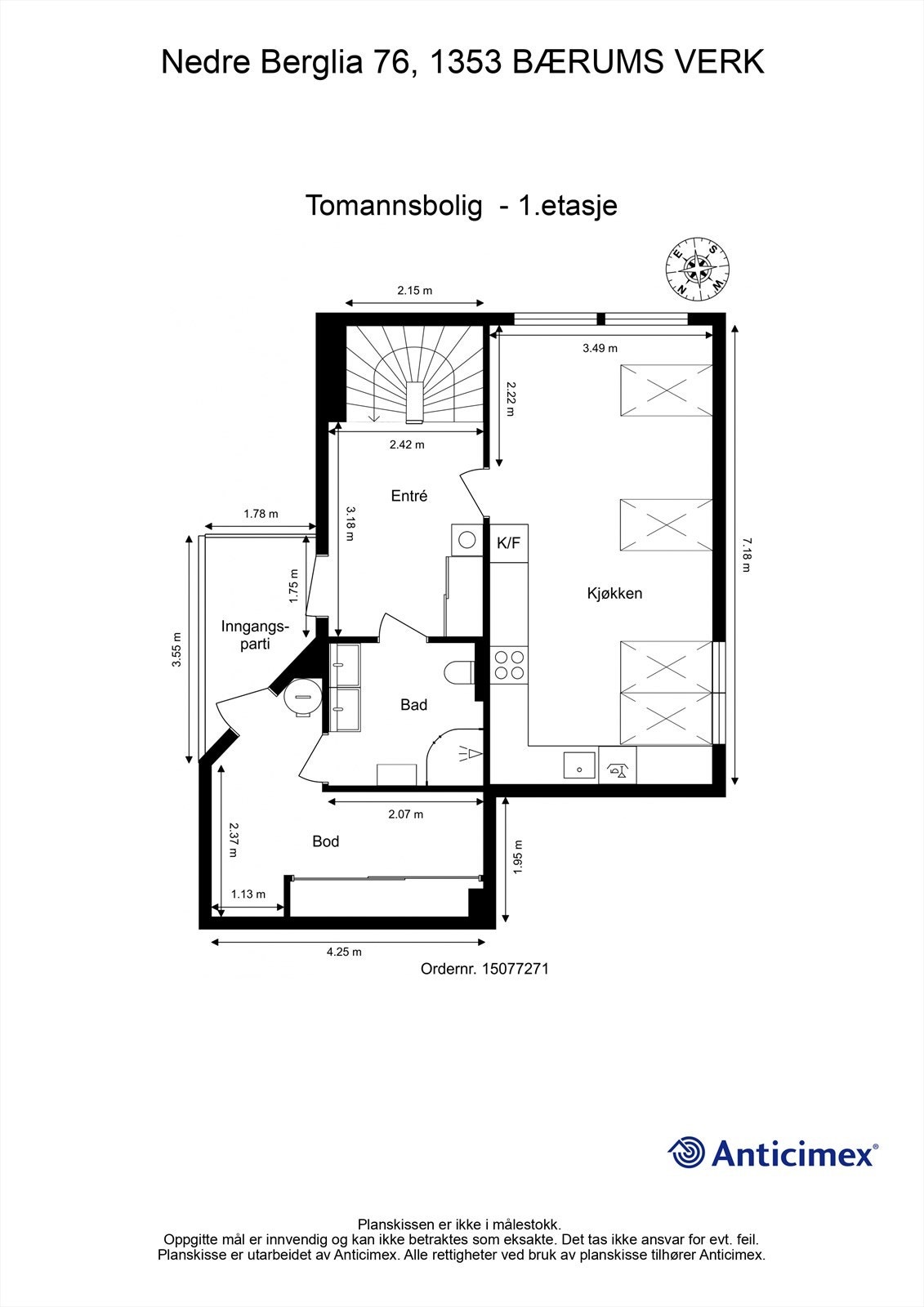 Plantegning Første etasje Galleribilde
