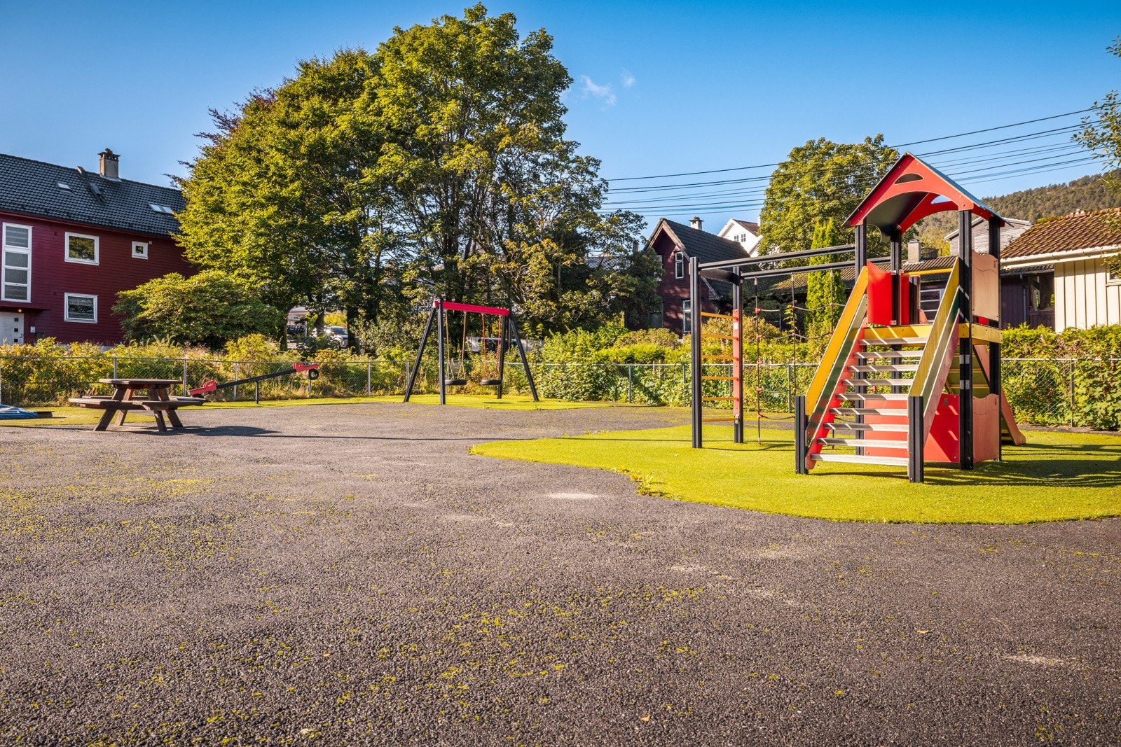 Det er lekeplass like i nærheten. Galleribilde