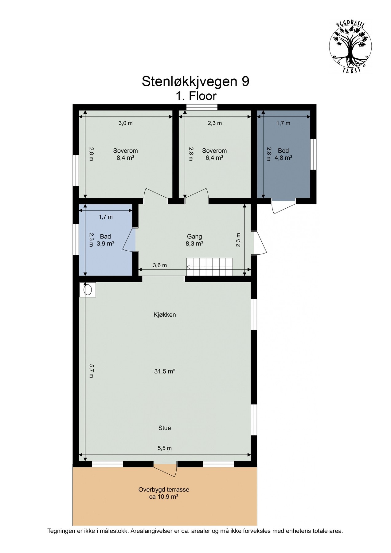 Planskisse. Galleribilde