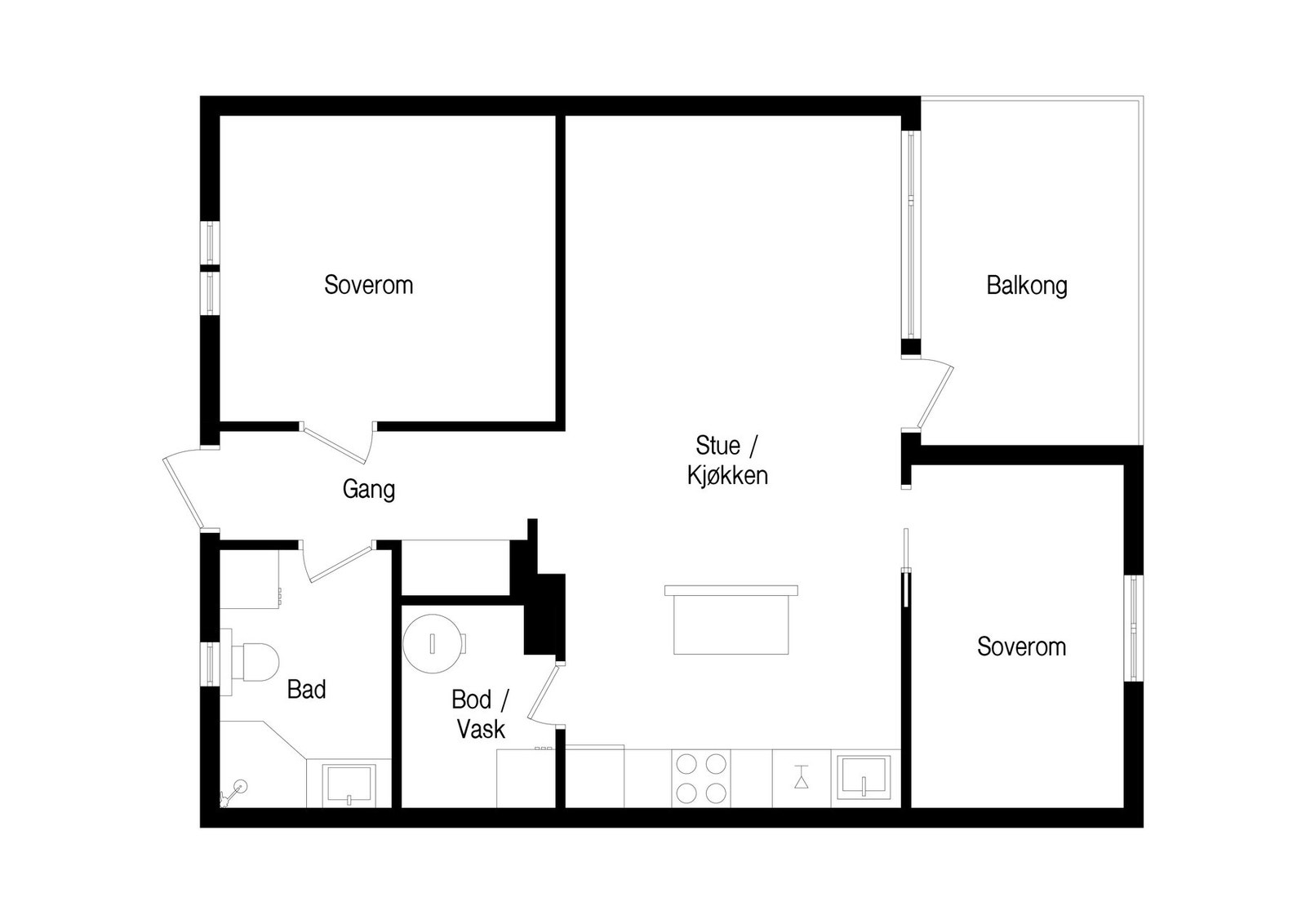 Plantegning. Galleribilde