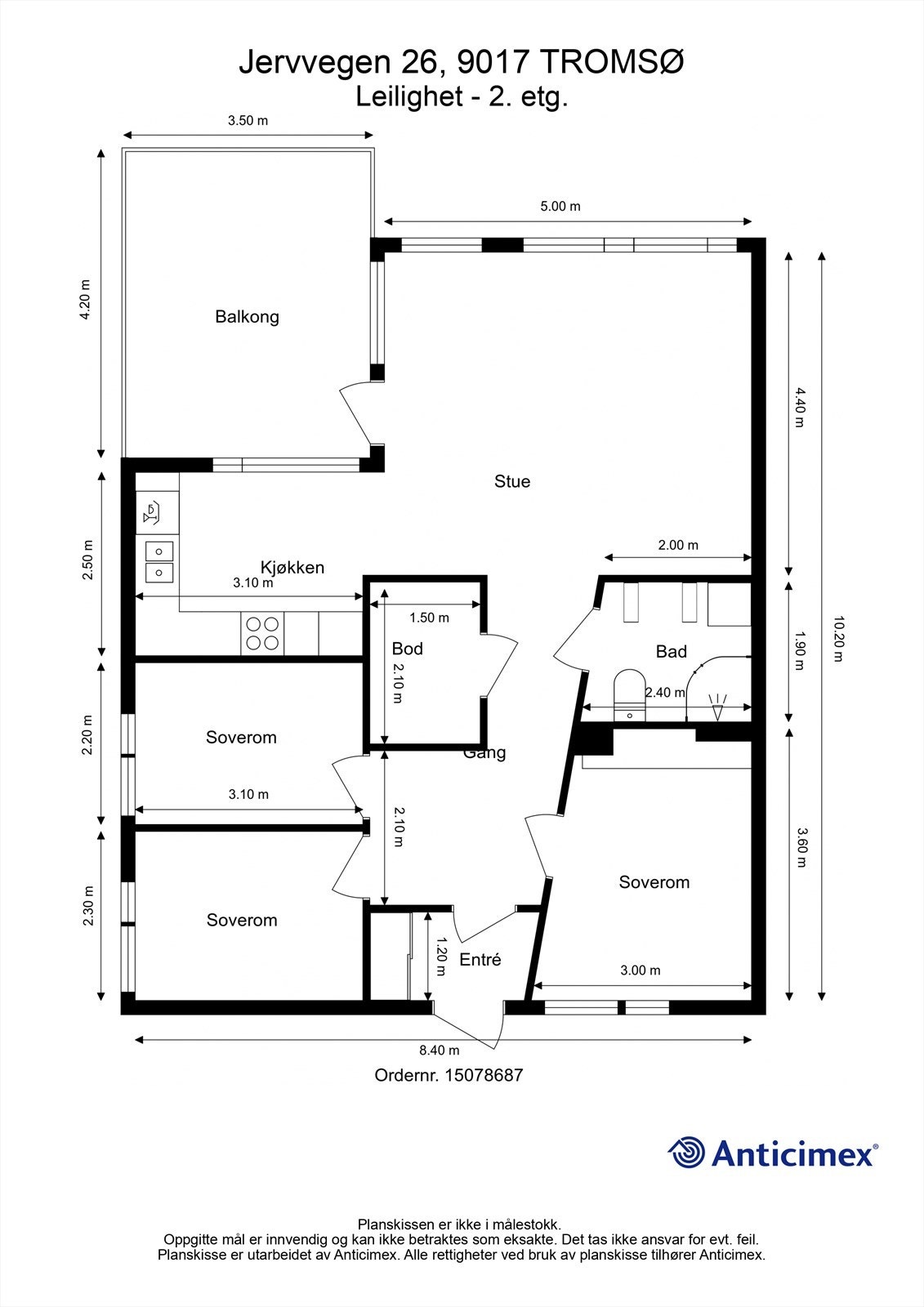 Plantegning Galleribilde