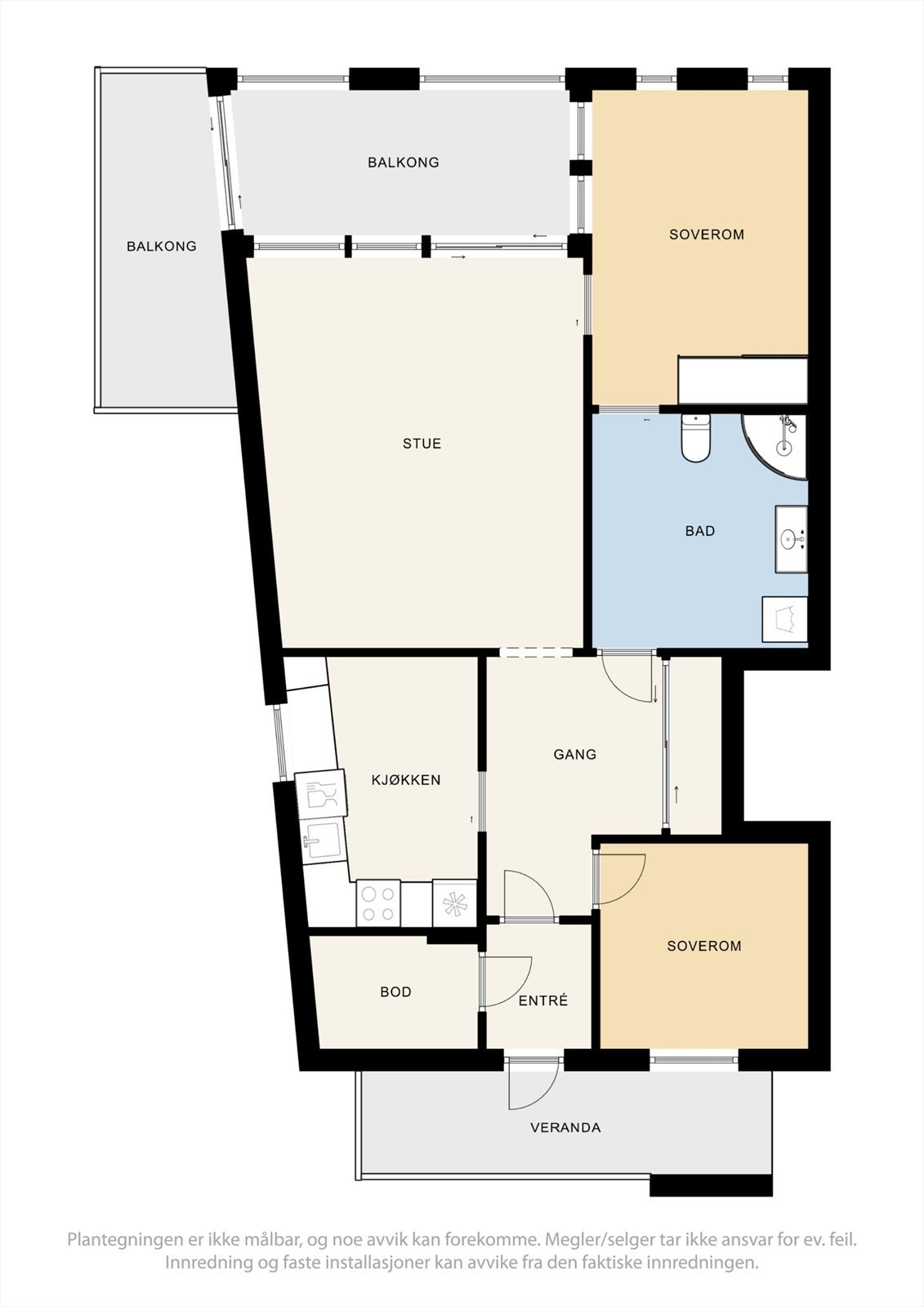 Plantegning 1. etasje. Galleribilde