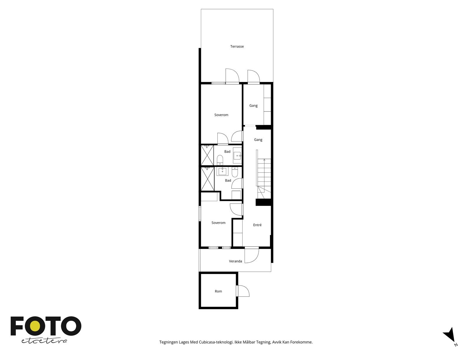 1. etasje. Veiledende plantegning - Ikke målbar Galleribilde