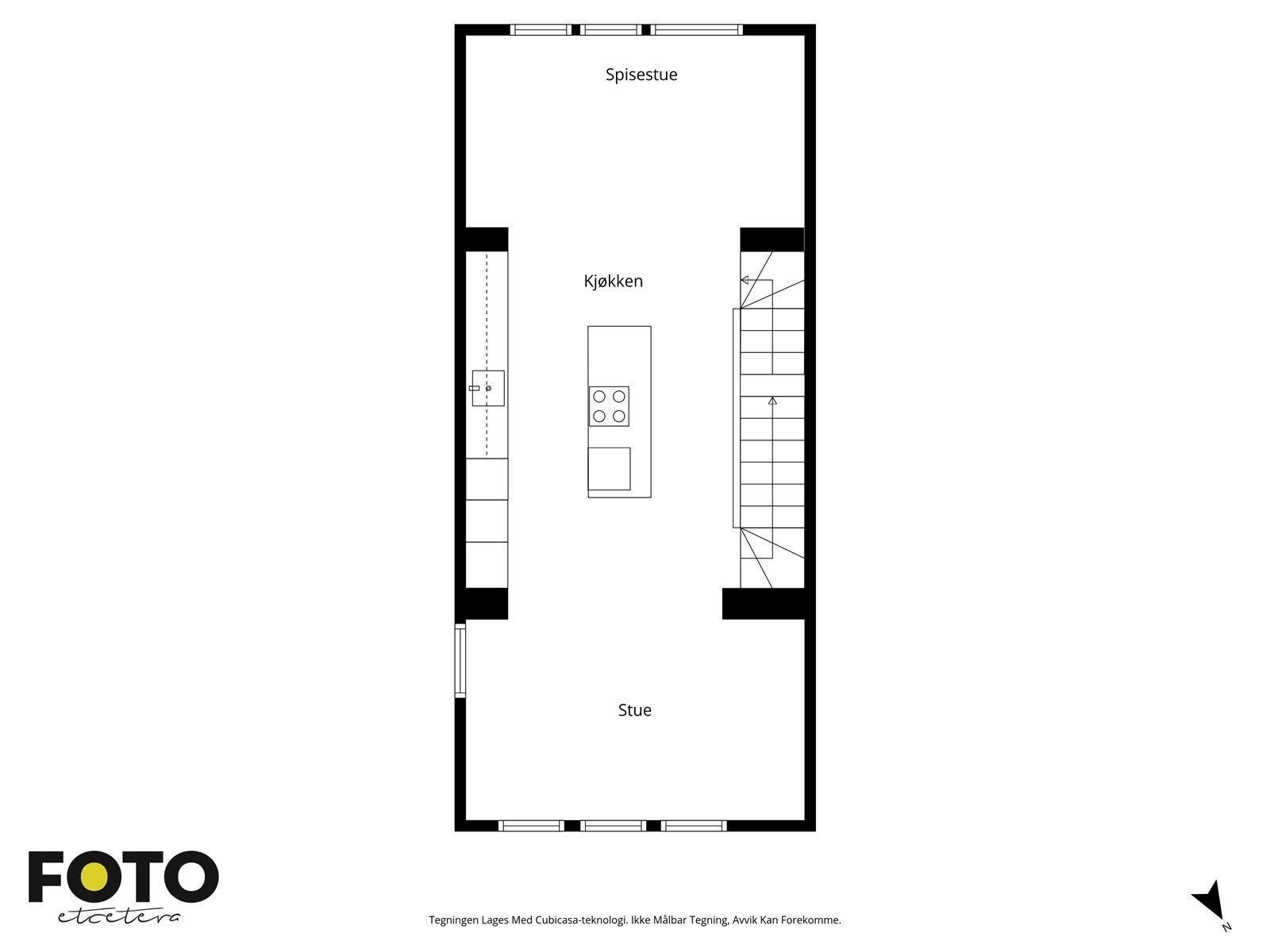 2. etasje. Veiledende plantegning - Ikke målbar Galleribilde