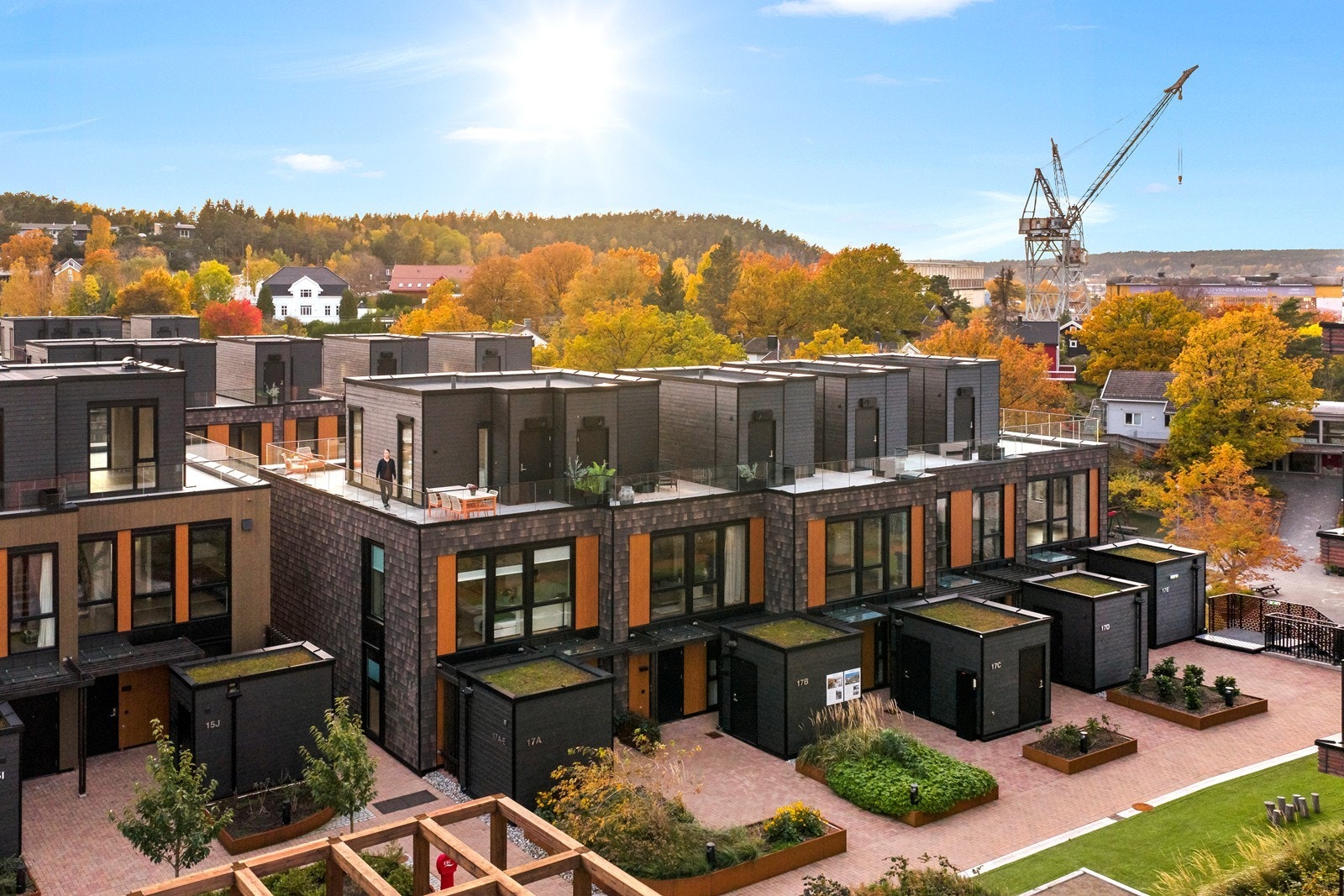 Området er preget av en blanding av ny og eldre bebyggelse. Galleribilde