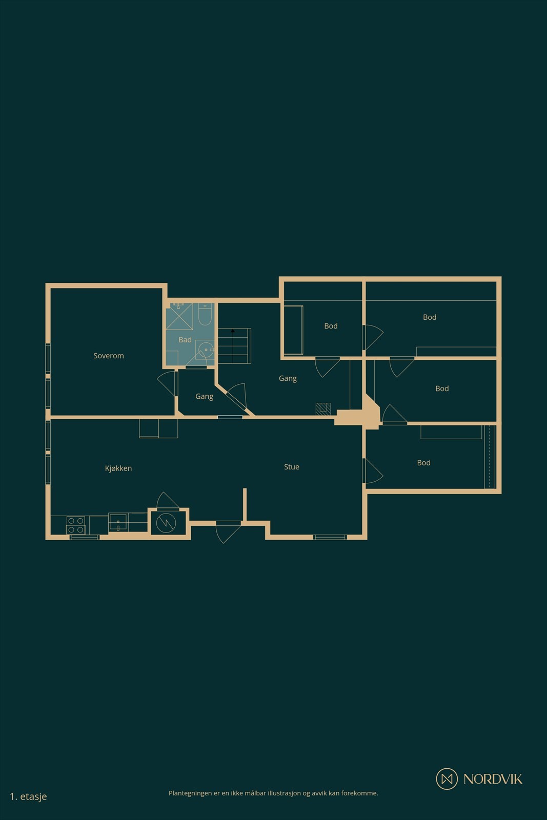 Plantegning Galleribilde