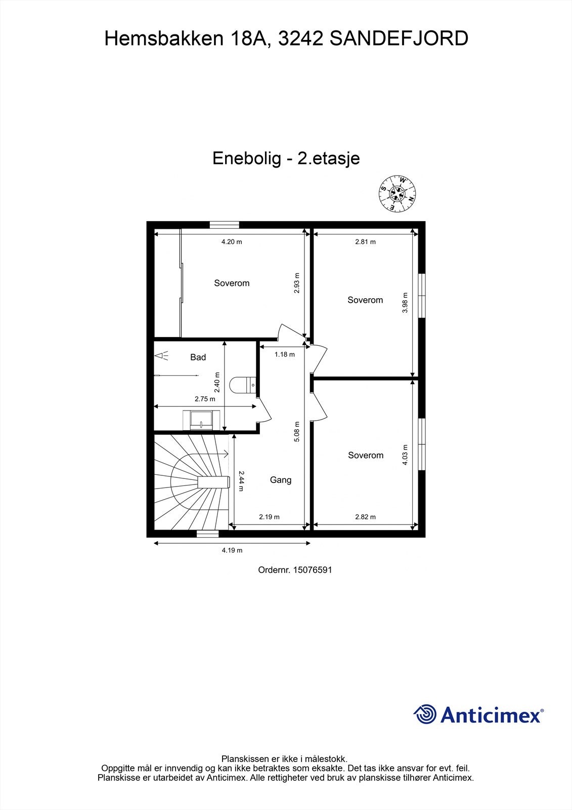 Plantegning - 2. etasje Galleribilde