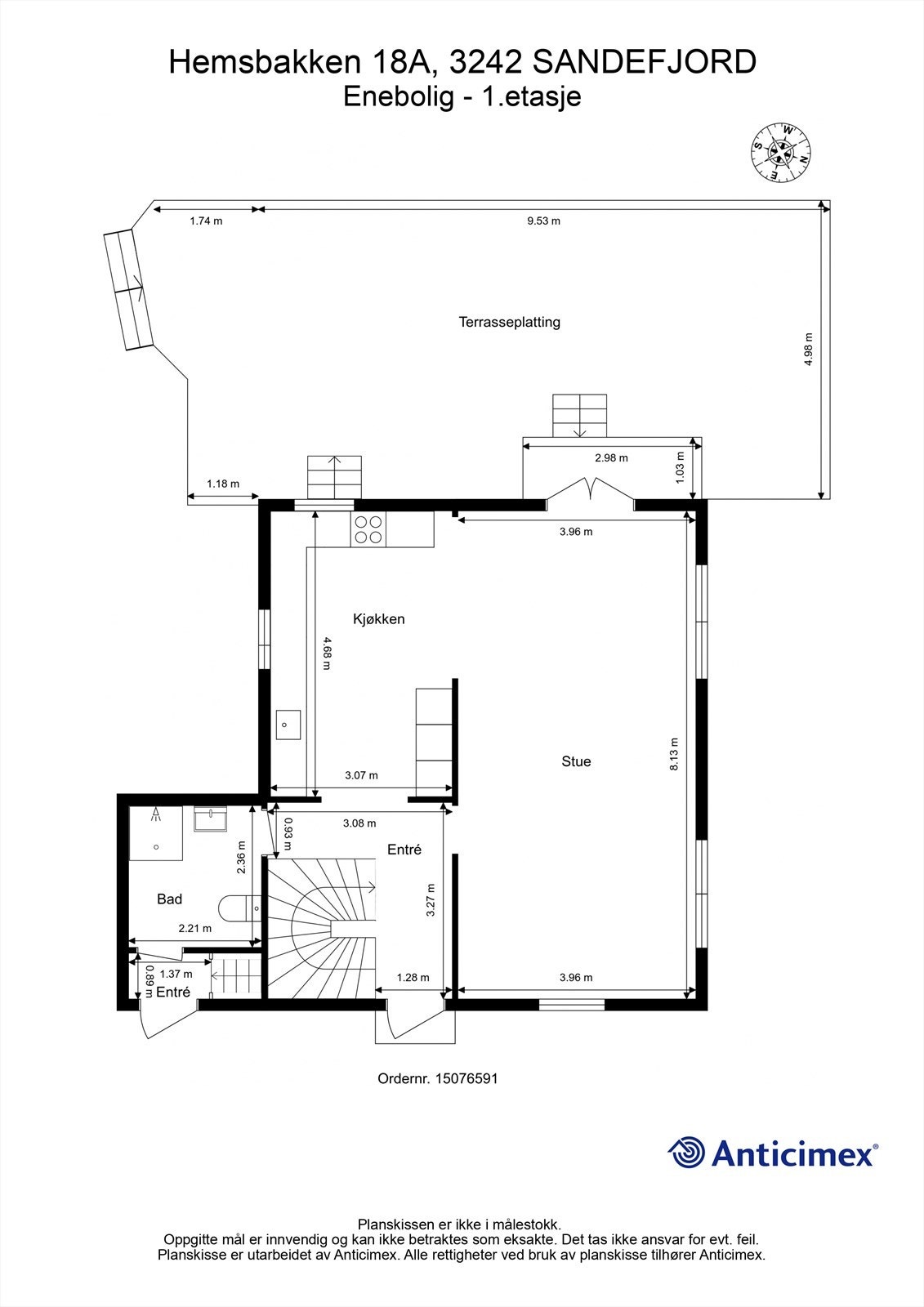 Plantegning - 1. etasje Galleribilde