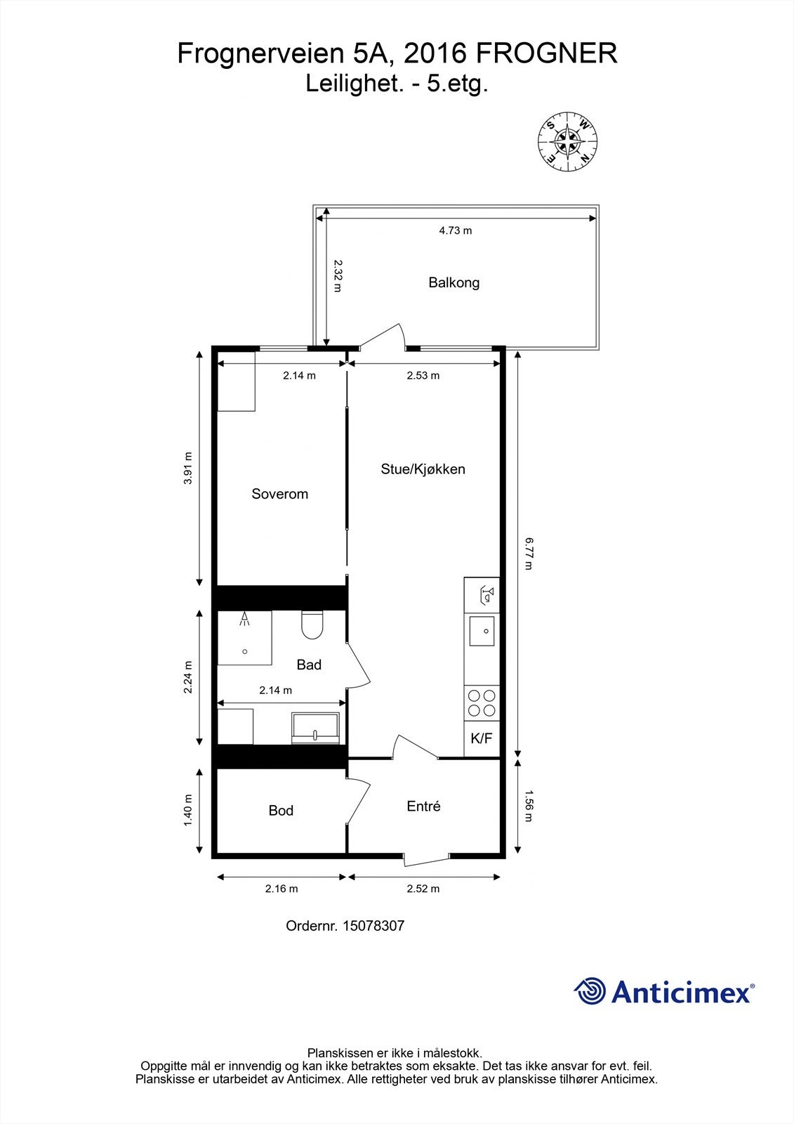 Plantegning 5.etg Galleribilde