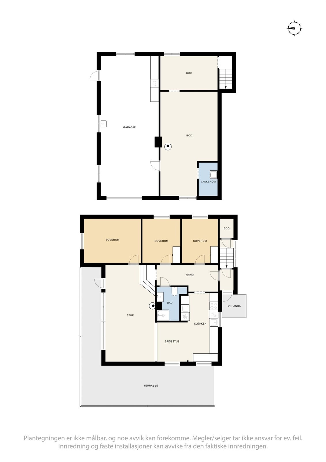 Plantegninger - Søndre Vestsidaveg 379. Galleribilde