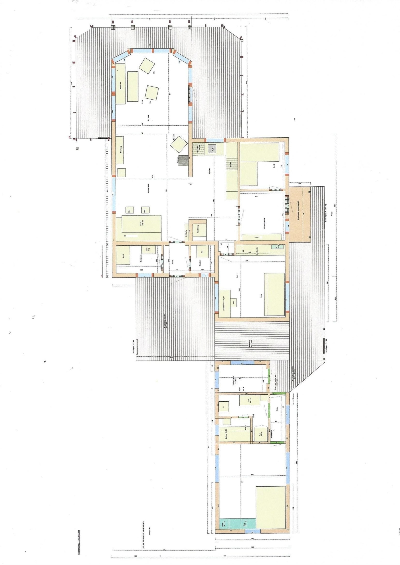 Planskisse fra arkitekt Galleribilde