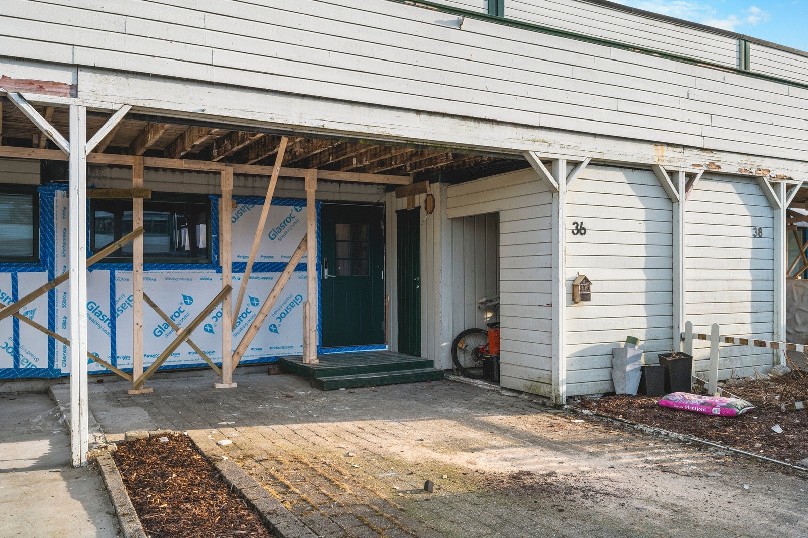 Det er en pågående rehabilitering i borettslaget nå. Galleribilde