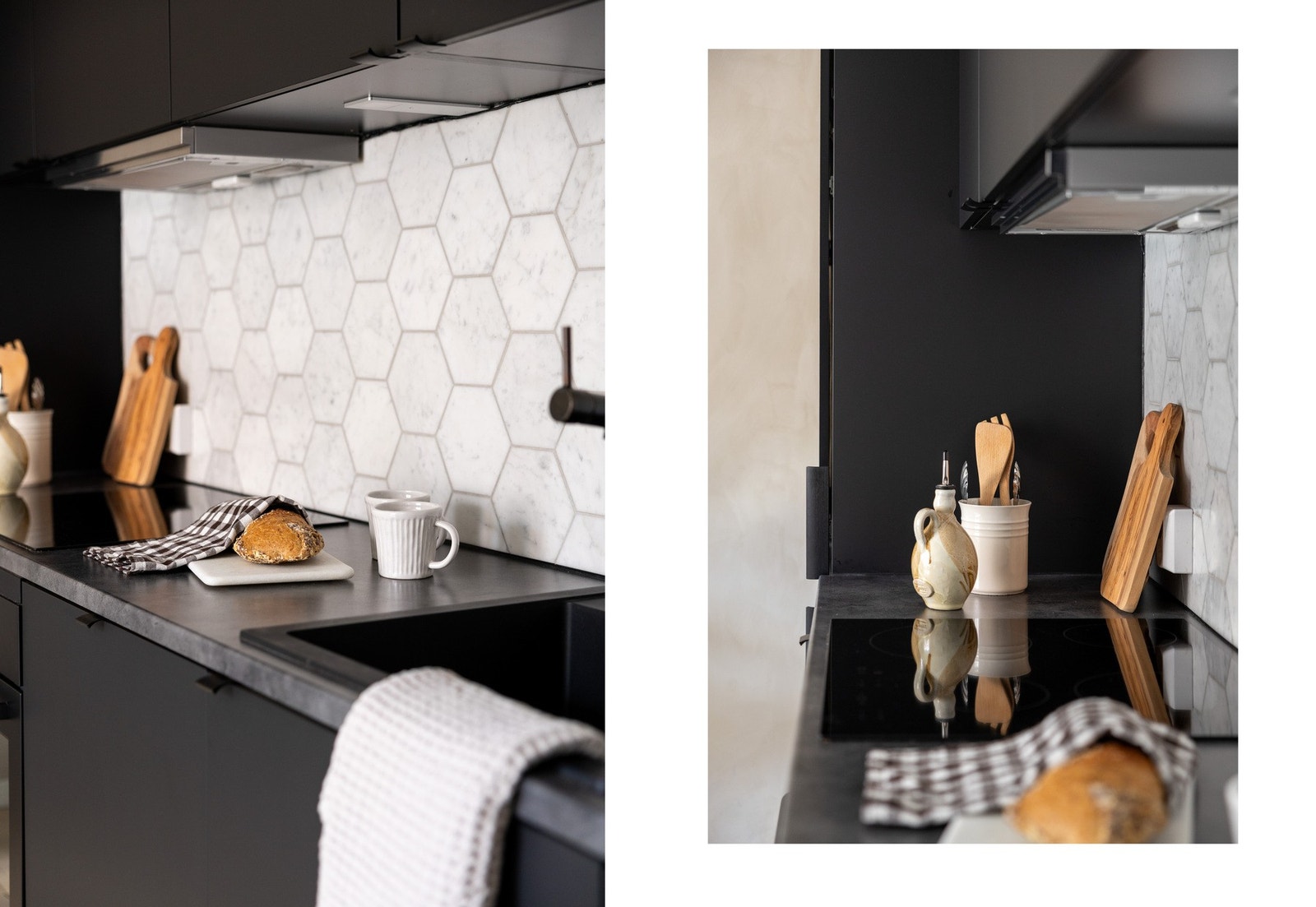 Moderne Kvik kjøkken fra 2019 med slette fronter. Galleribilde