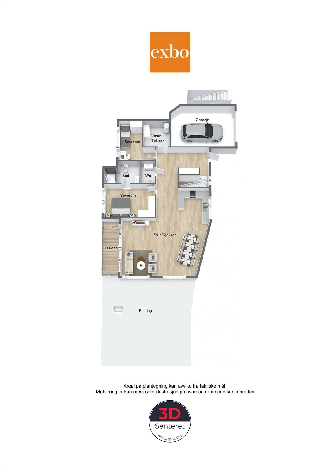 Plantegning hovedetasjen Galleribilde