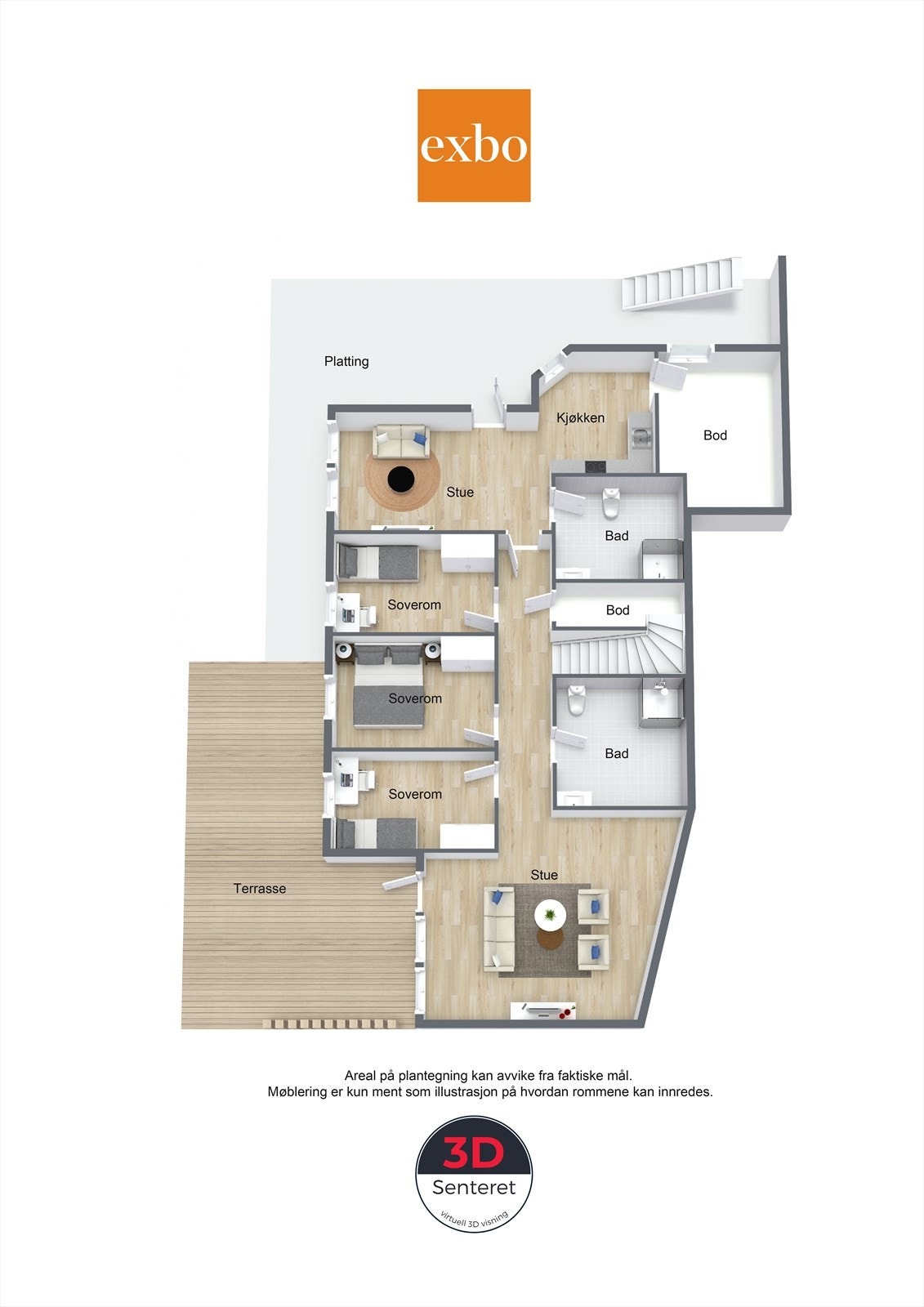 Plantegning underetasjen Galleribilde