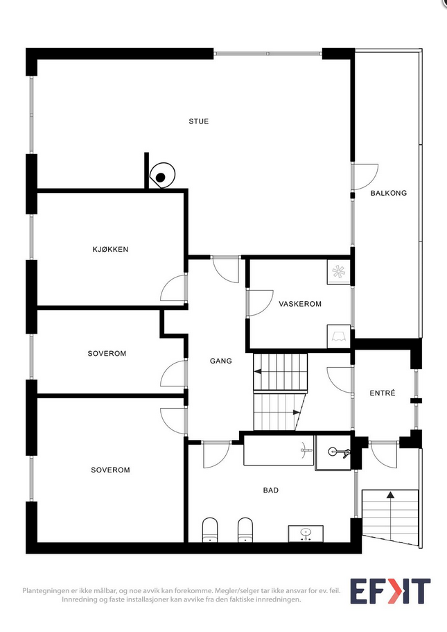 Planteikning 2.etg. Galleribilde