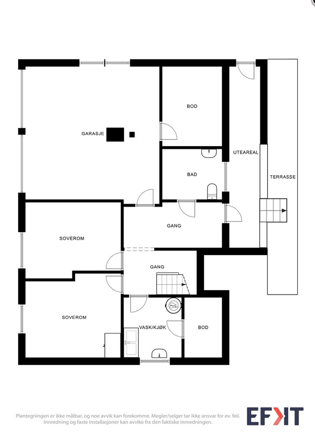 Planteikning 1.etg. Galleribilde