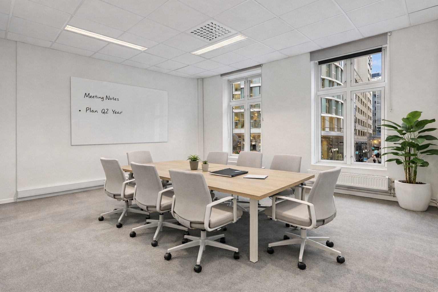 Bildet er illustrert ved hjelp av Ai for å vise en mulig møbleringsløsning og hvordan lokalet kan innredes. Galleribilde