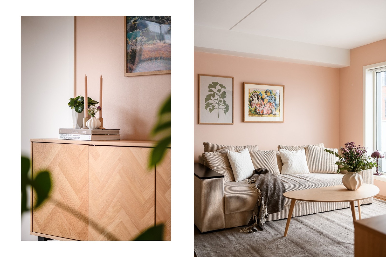 En lys og moderne utsiktsleilighet med sydvendt balkong og pen standard. Galleribilde