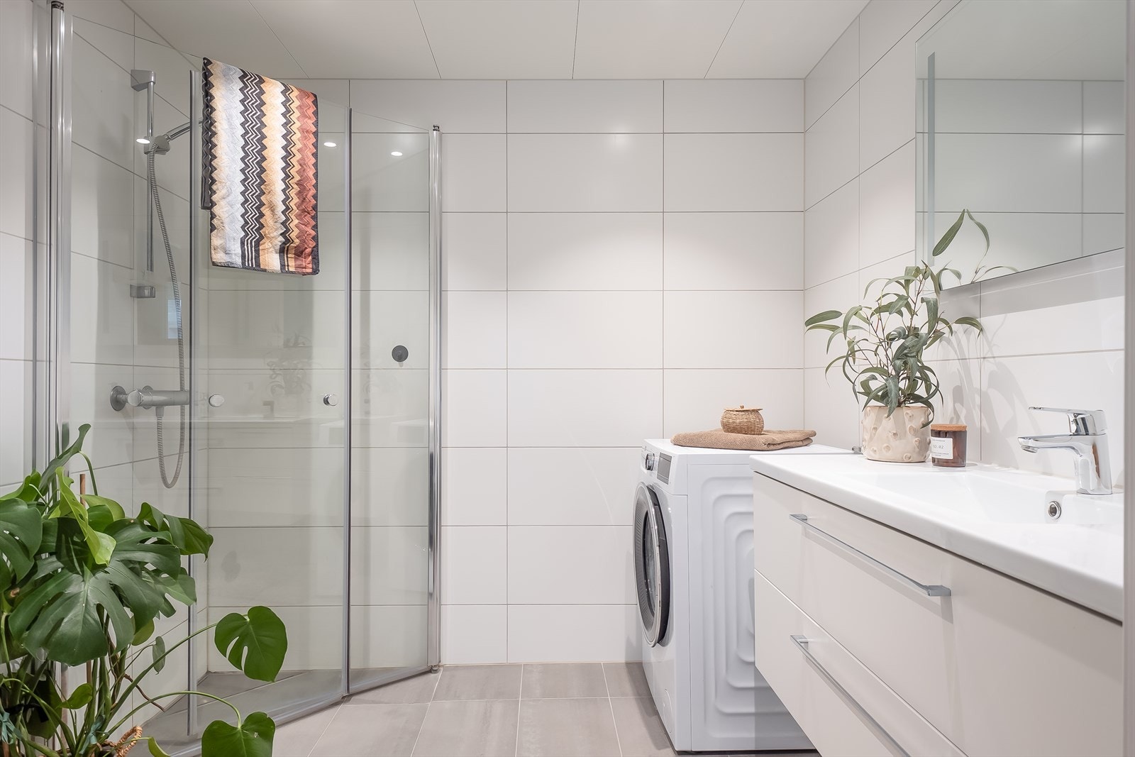 Badet er i likhet med resten av leiligheten vurdert til tilstandsgrad 1 av takstmann. Galleribilde