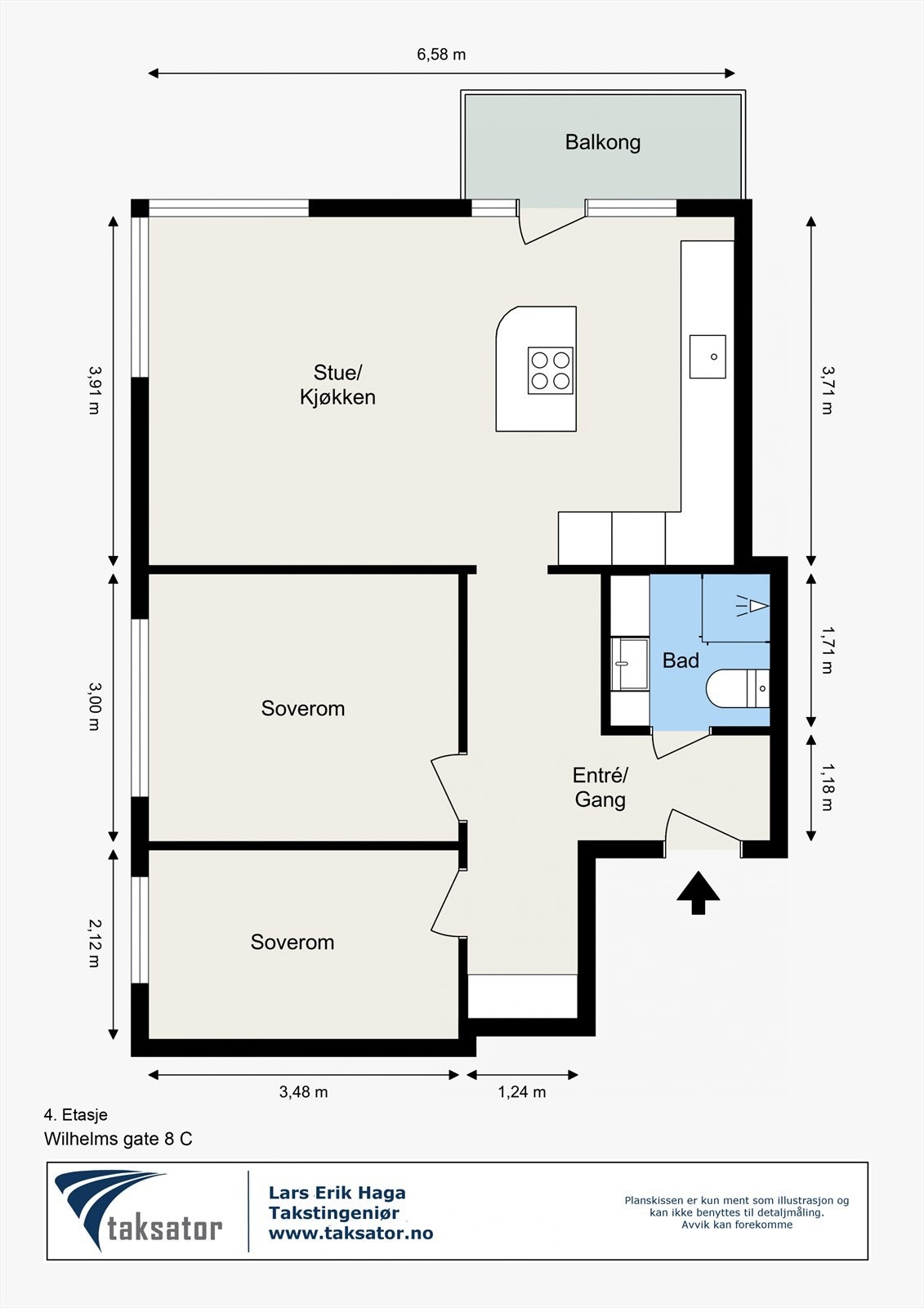 Gjennomtenkt planløsning. Galleribilde
