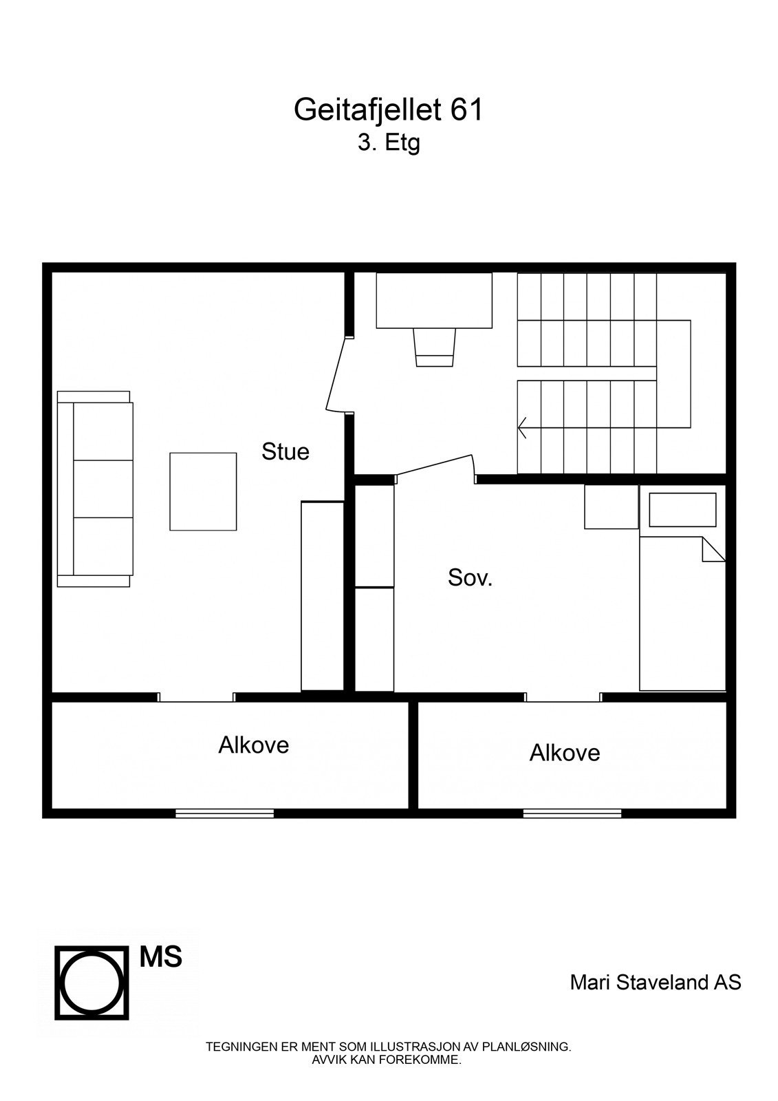 Plantegning | Loftsetasje Galleribilde