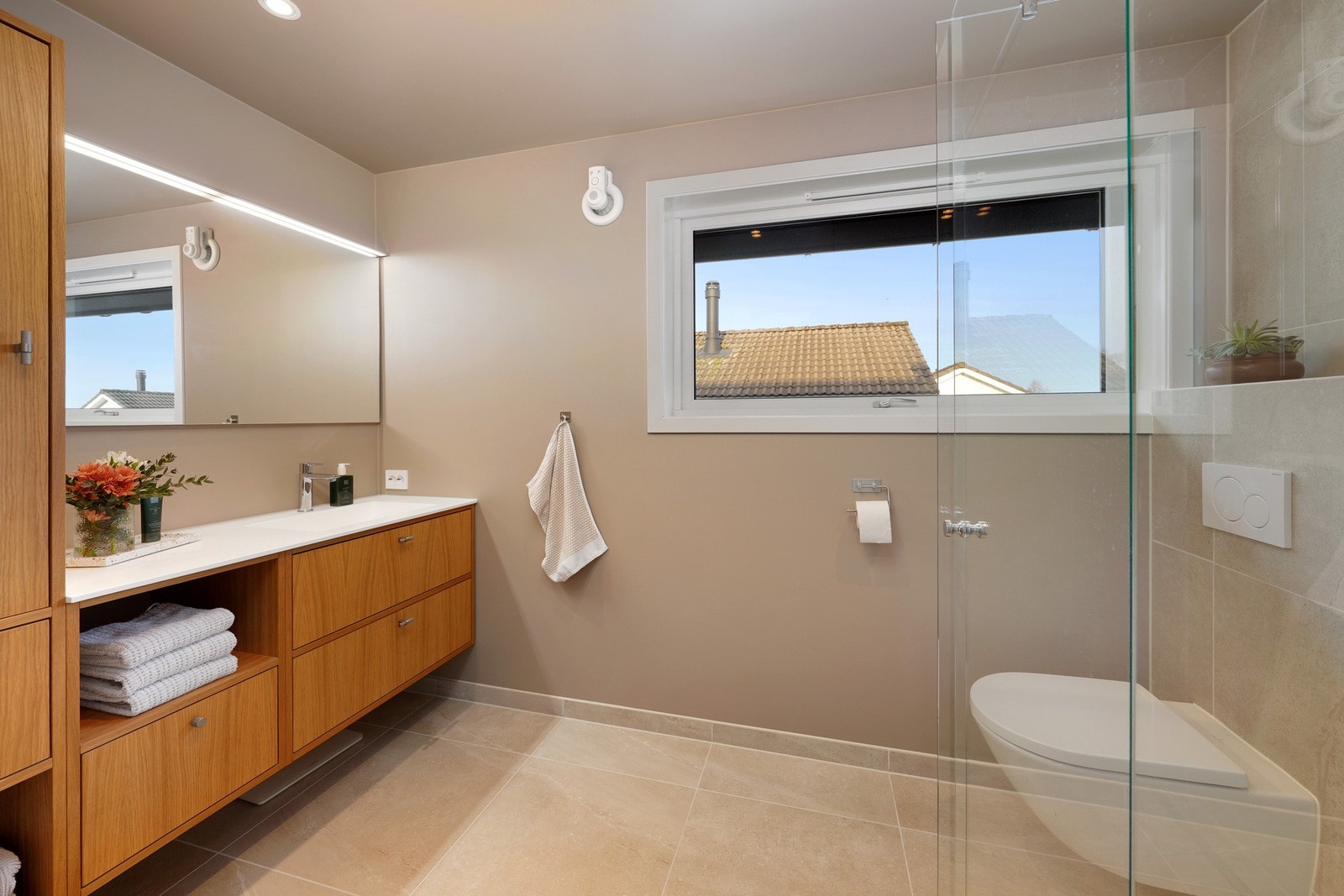 Badet i 2.etasje etasje har de samme lekre kvalitetene som badet nede. Galleribilde