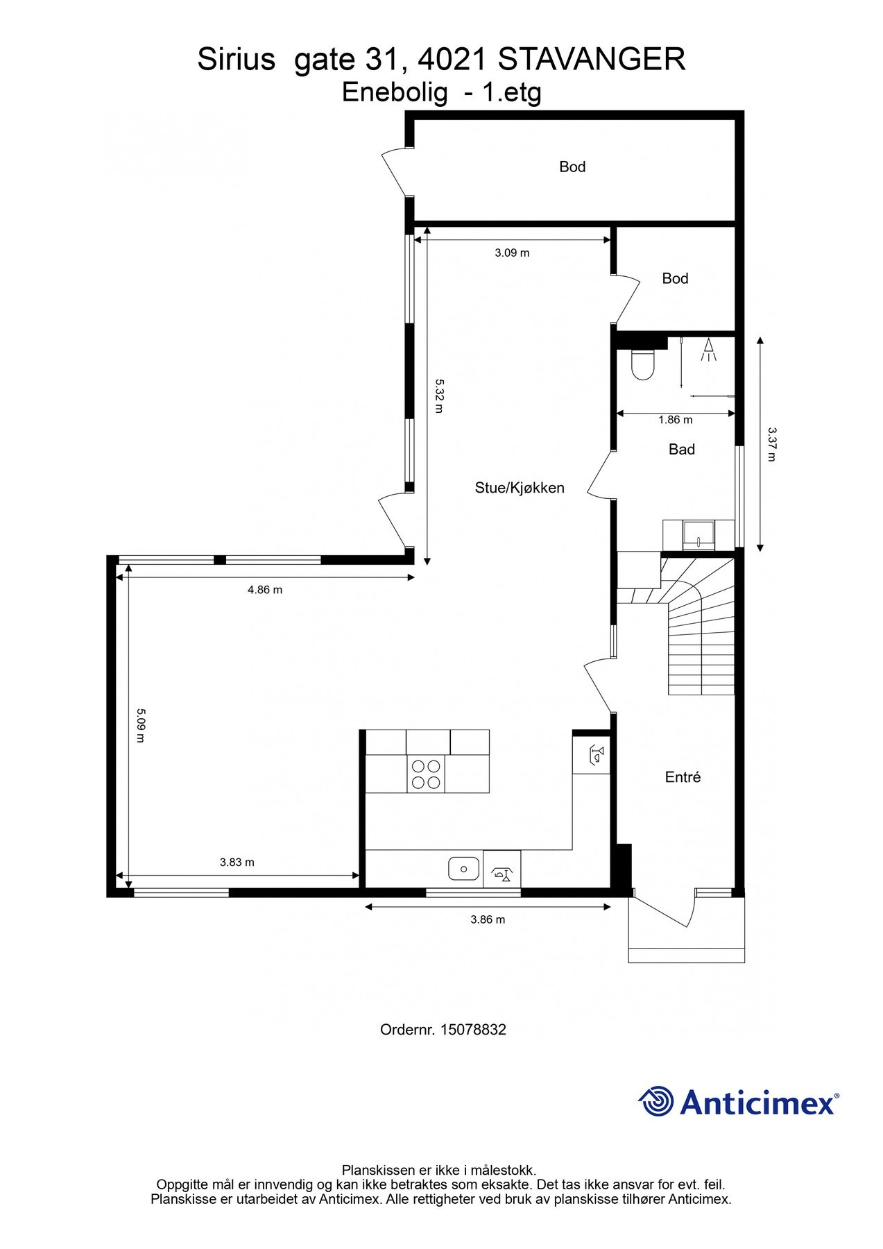 Planløsning 1.etasje Galleribilde
