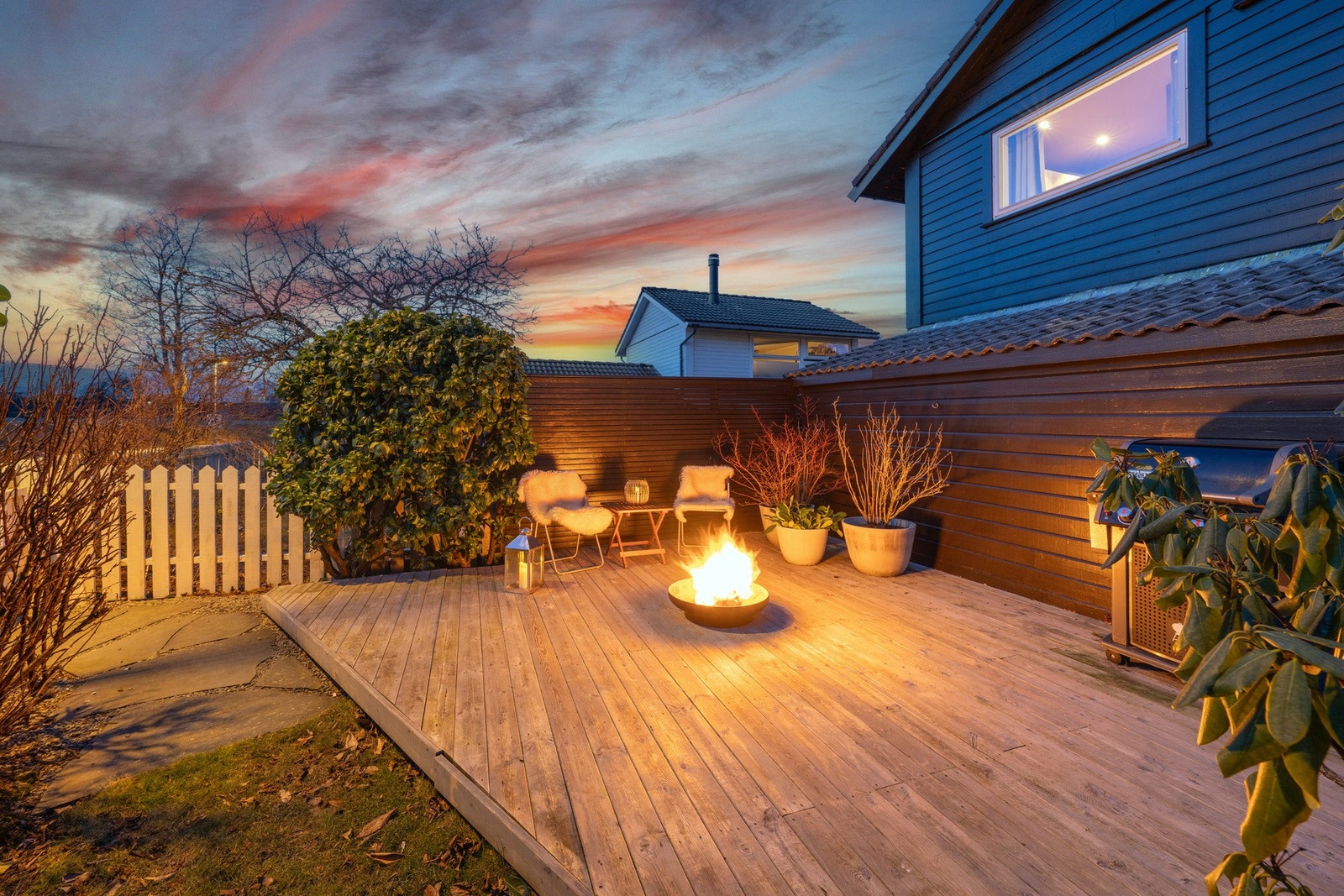 Her kan man sitte lunt og avskjermet. Galleribilde