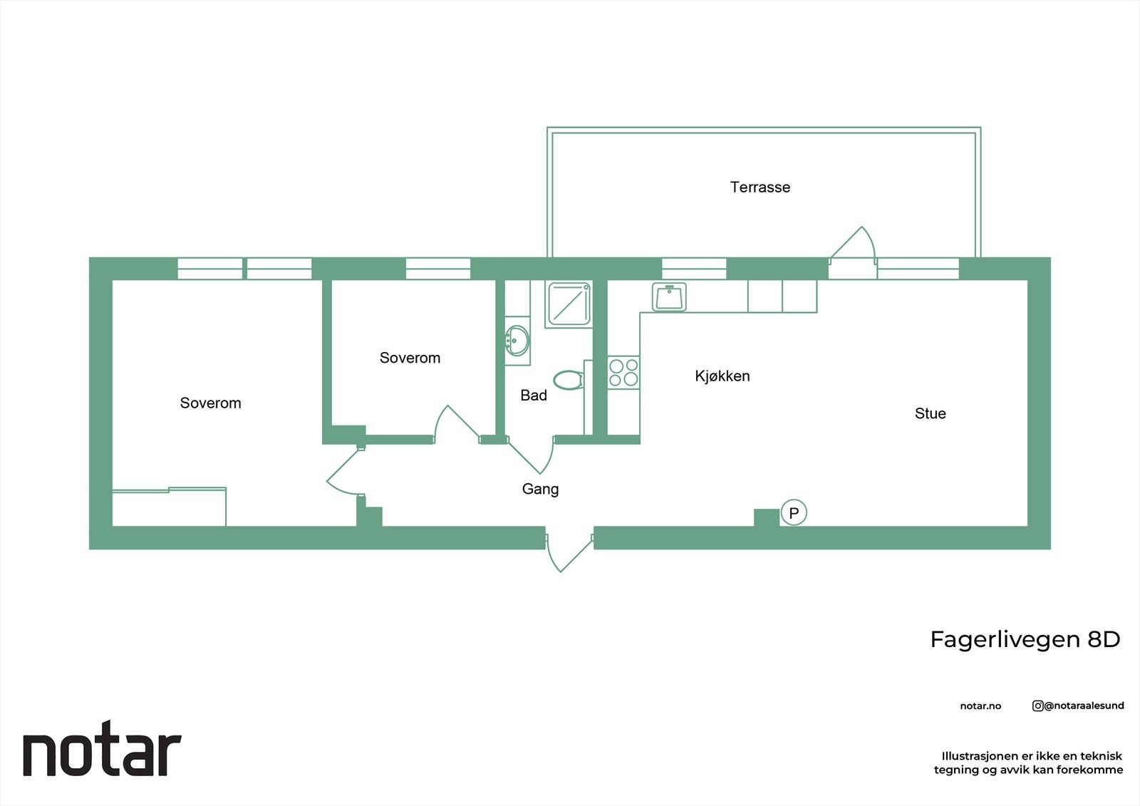 Planskisse Galleribilde