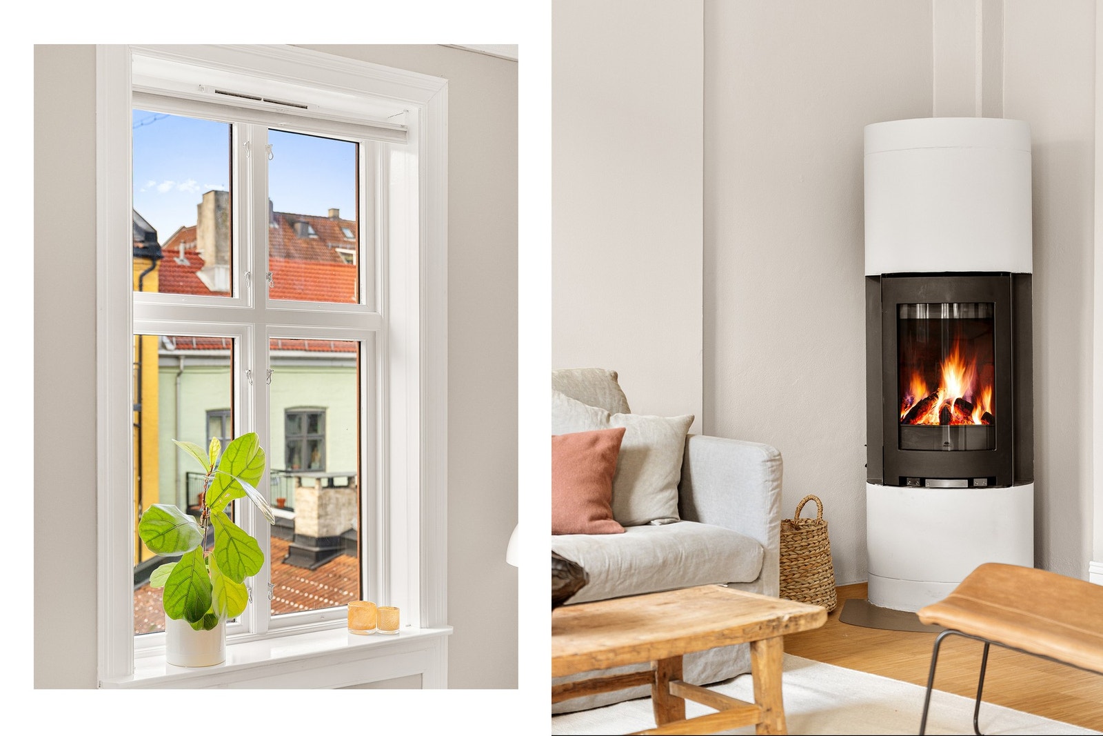 Tilbaketrukket og skjermet i indre gård. Peisovn i stue gir en lun og hyggelig romfølelse. Galleribilde